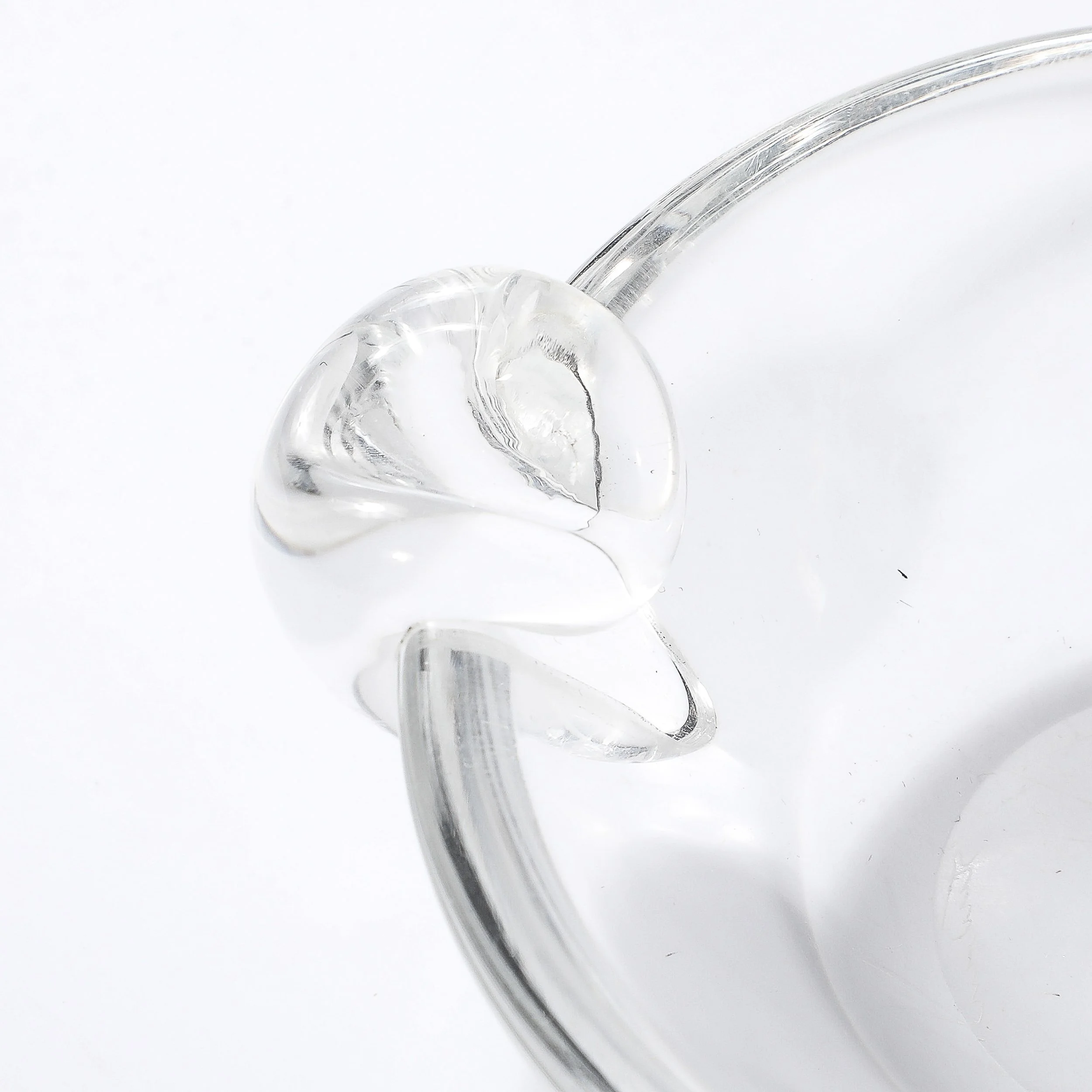 Mid-Century Modernist Crystal Dish signed Steuben - High Style Deco 7.jpg