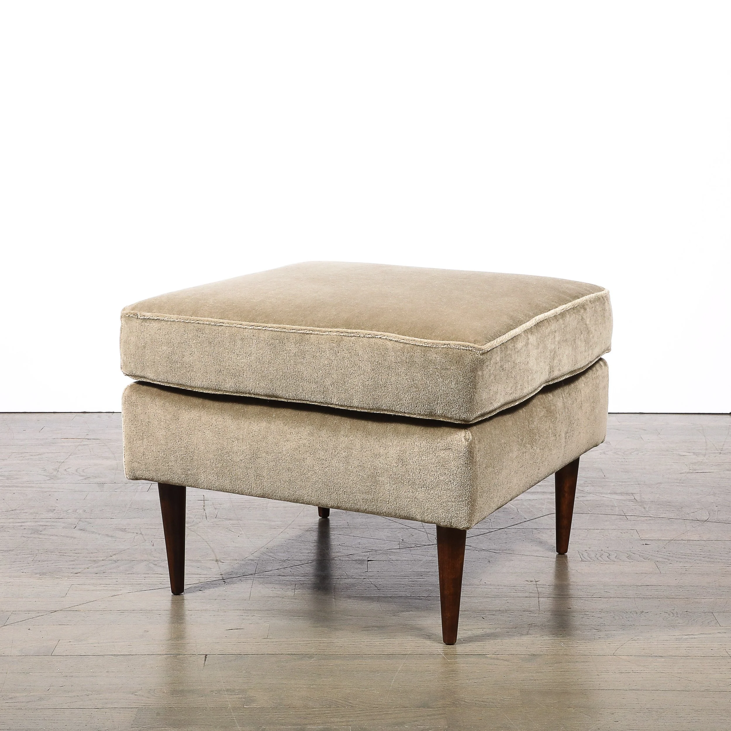 Mid-Century Walnut & Smoked Taupe Mohair Curved Arm Lounge Chair & Ottoman - High Style Deco 18.jpg