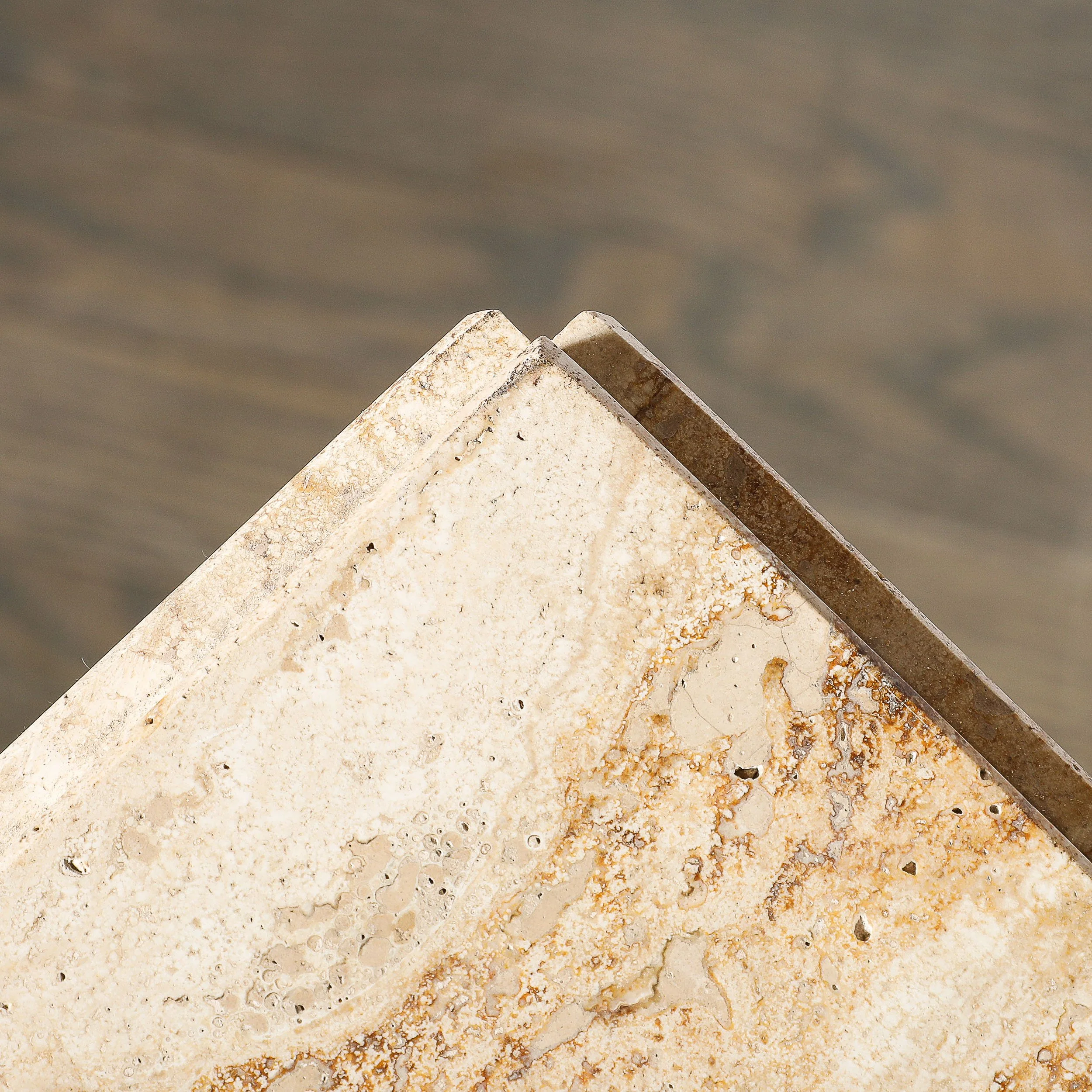 Mid-Century Modernist Rectilinear Travertine Pedestal with Stepped Detailing - High Style Deco 5.jpg