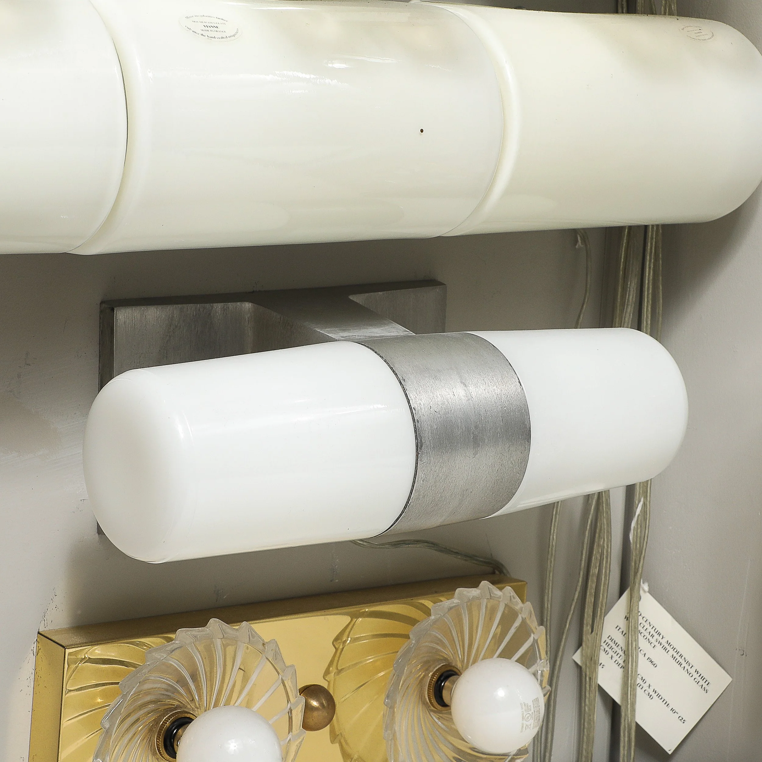 Mid-Century Milk Glass & Brushed Aluminum Cylindrical Vanity Light by Paul Mayen - High Style Deco 2.jpg