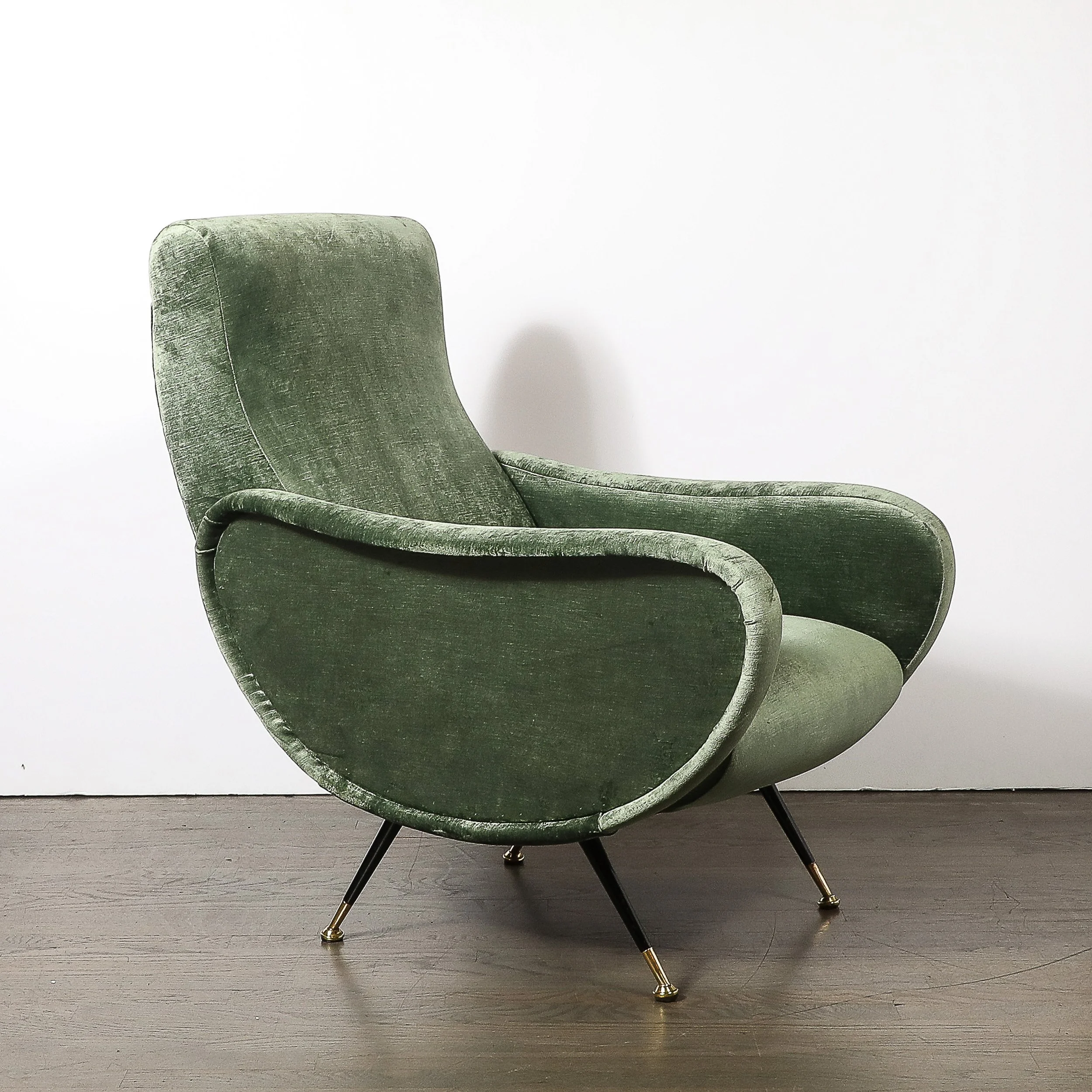 Mid-Century Modernist Lady Arm Chairs in Eucalyptus Velvet by Marco Zanuso - High Style Deco 11.jpg