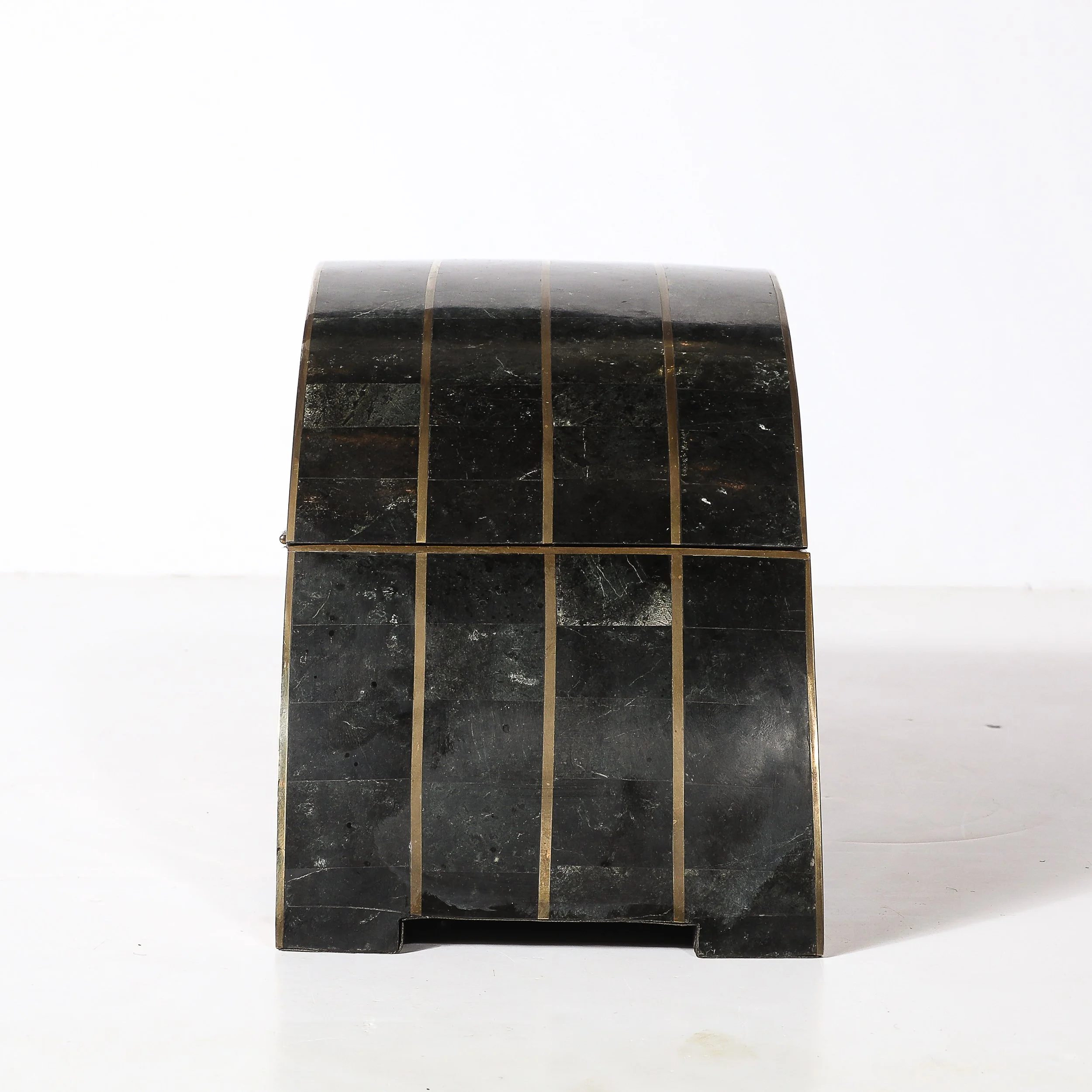 Mid-Century Tessellated Marble Demilune Box by Celerie Kemble for Maitland Smith - High Style Deco 10.jpg