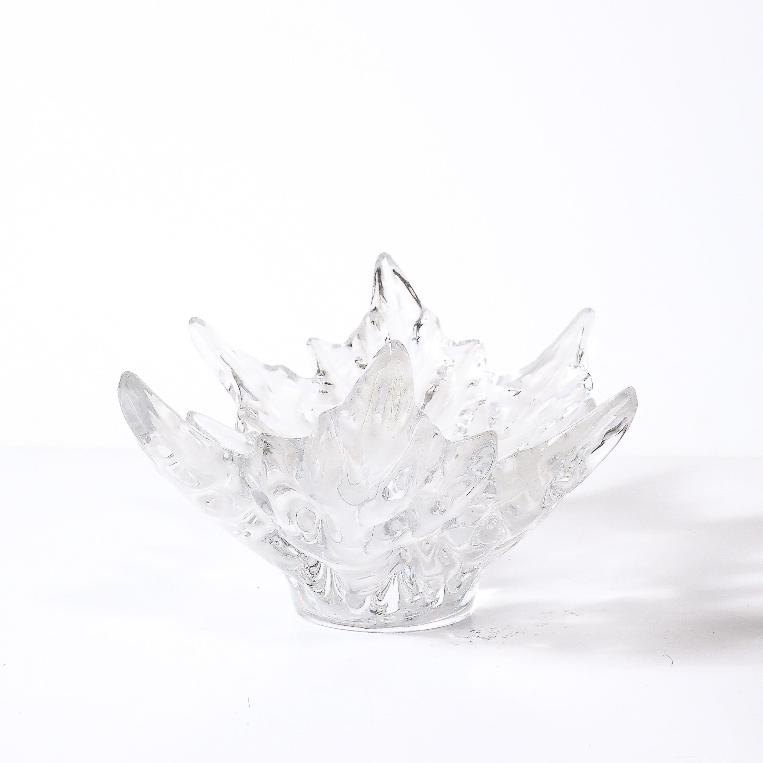 Mid-Century Modernist Crystal "Champs Élysées" Centerpiece Bowl signed Lalique - High Style Deco 9.jpg