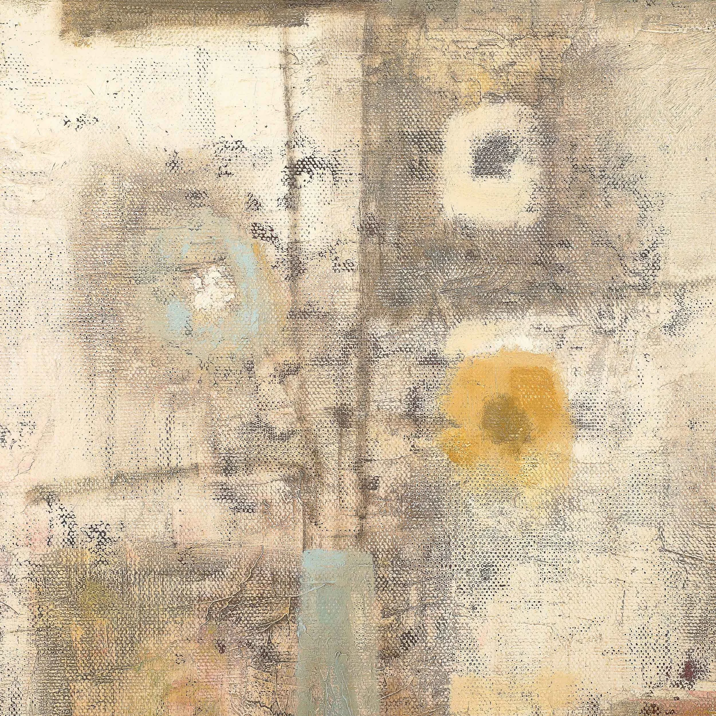 Mid-Century Abstract Color Field Still Life entitled "Foyer" in Oil On Canvas - High Style Deco 5.jpg