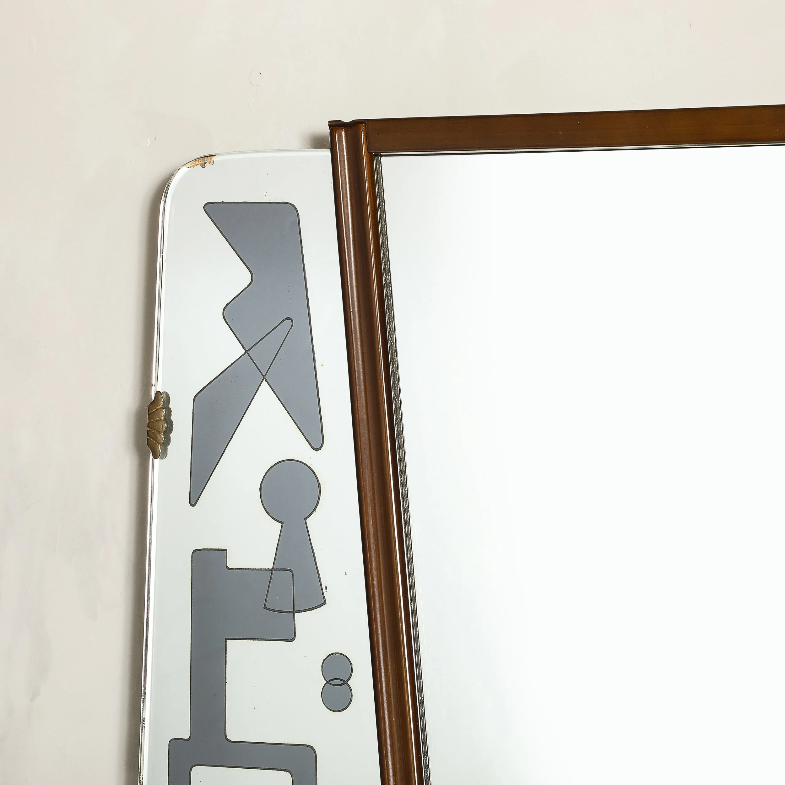 Mid-Century Reversed Etched & Smoked Wall Mirror with Sculptural Walnut Lining - High Style Deco 9.jpg
