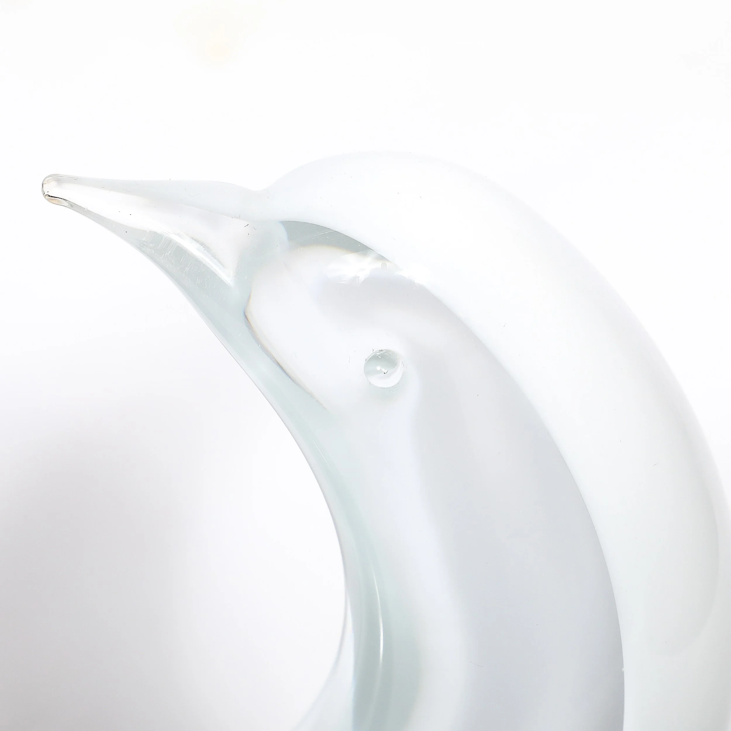 Mid-Century White & Transparent Murano Glass Bird Sculpture signed Renato Anatra - High Style Deco 10.jpg