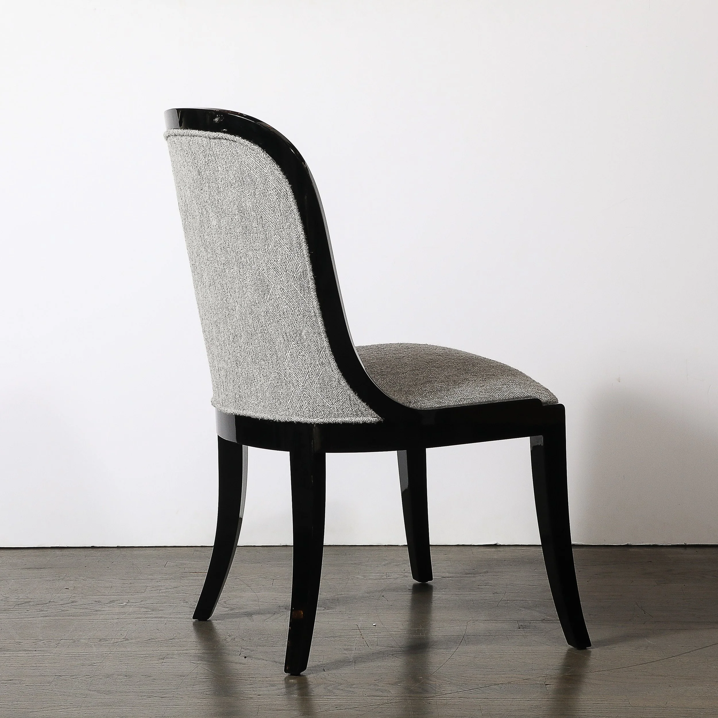 Mid-Century %22Regina Side Chair%22 in Walnut & Black Lacquer by Karl Springer - High Style Deco 9.jpg