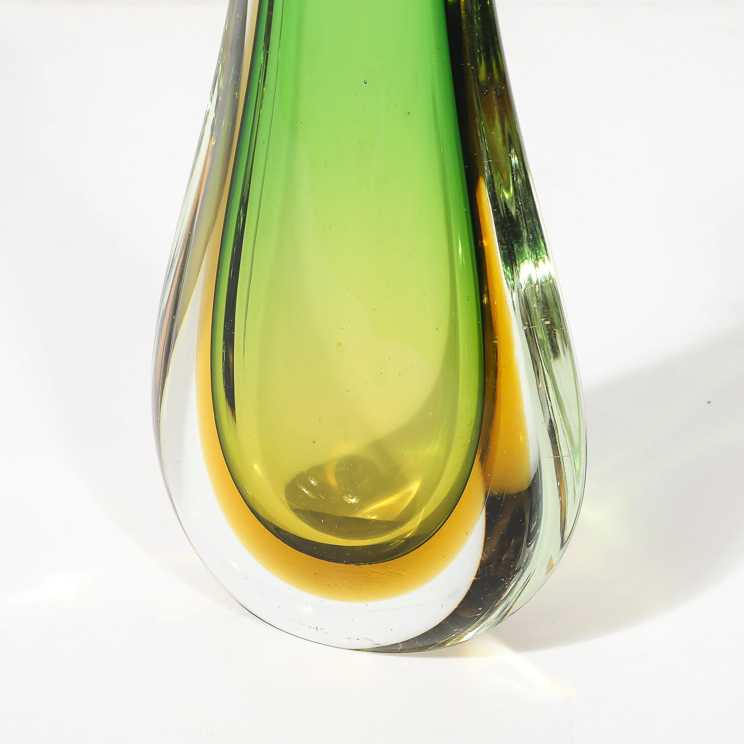 Mid-Century Modernist Hand-Blown Murano Sommerso Glass in Emerald & Amber Hues - High Style Deco 14.jpg
