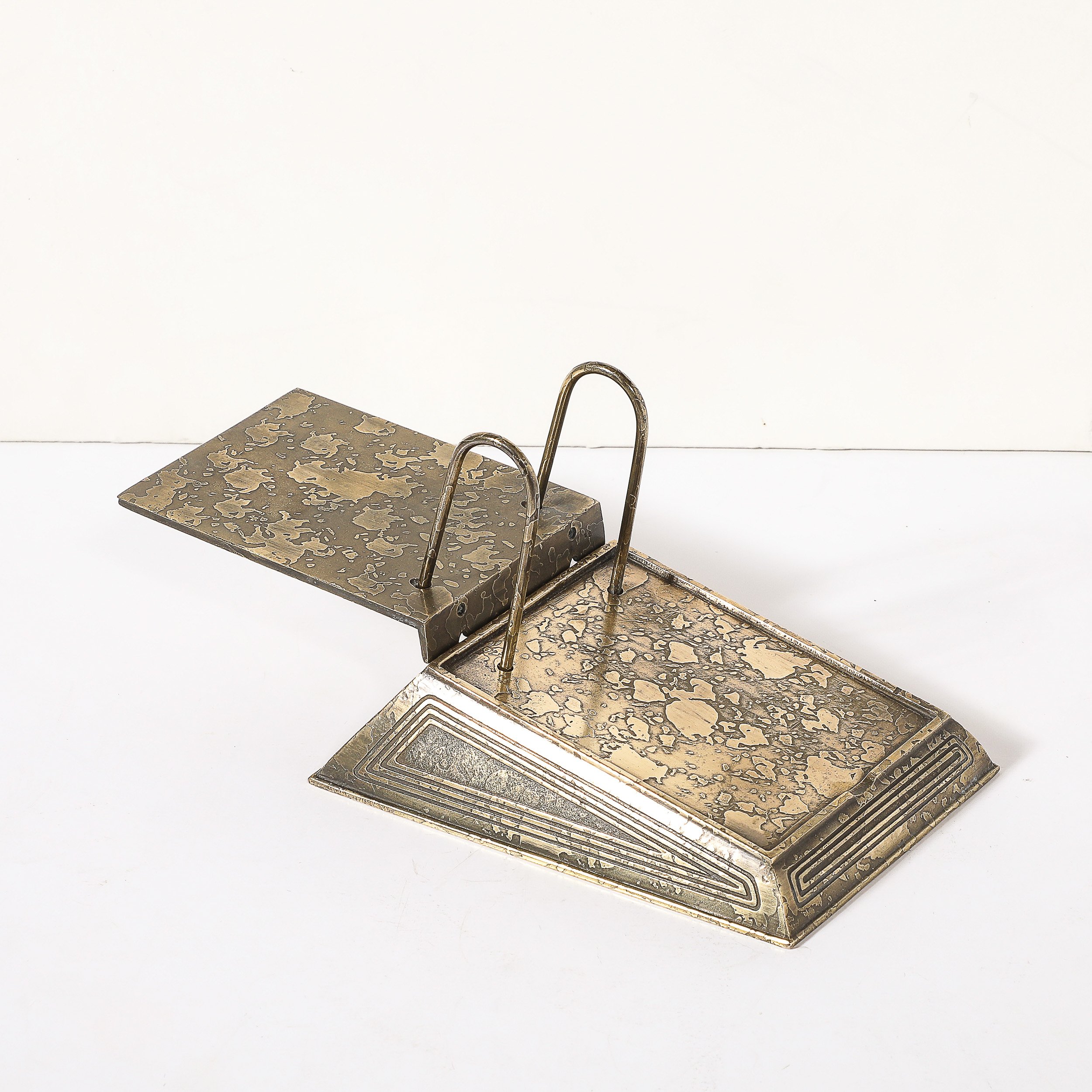 Bronze Doré Calendar Holder in the Graduate Pattern signed Tiffany & Co. - High Style Deco 7.jpg