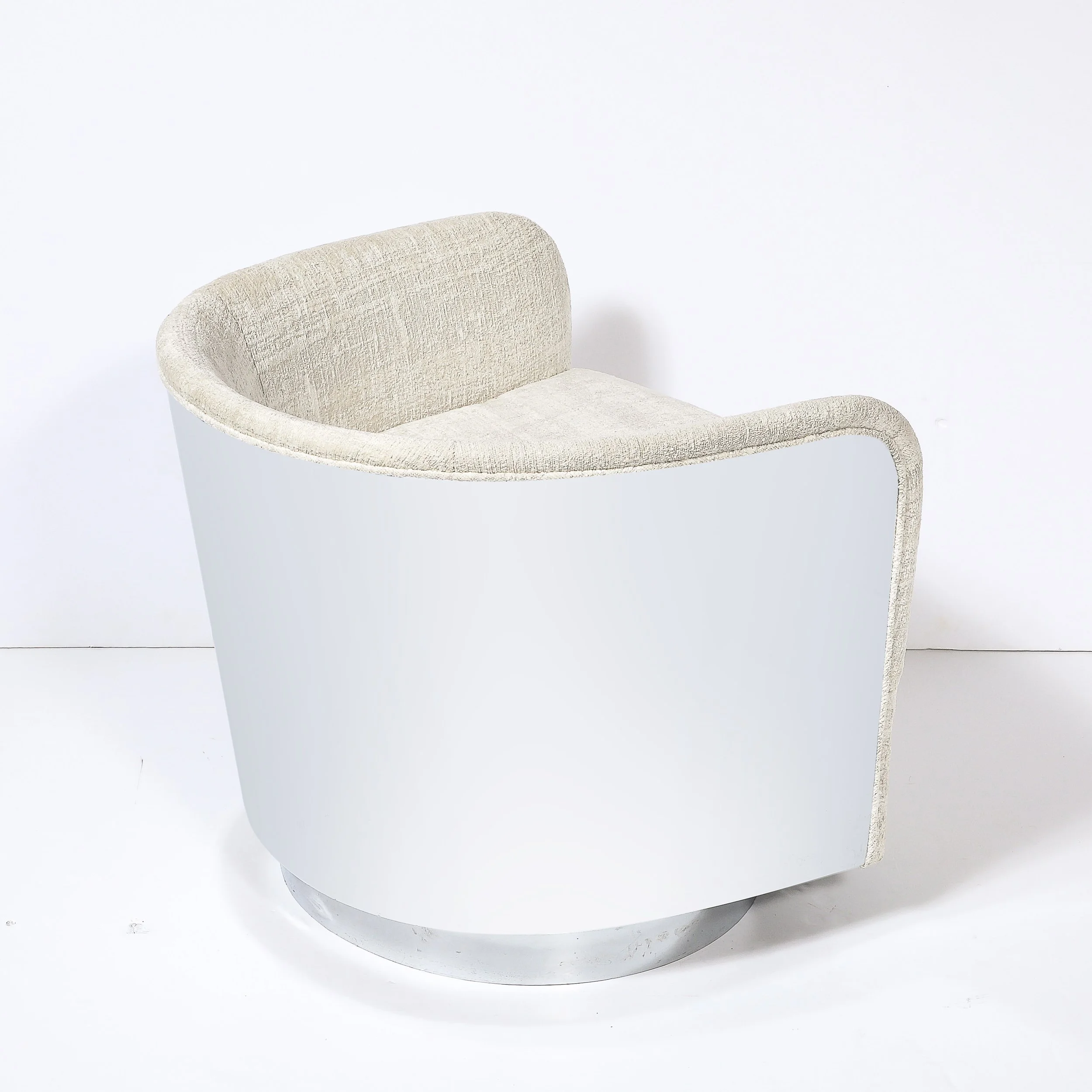 Mid-Century Modernist Chrome & Upholstered Swivel Club Chair by Milo Baughman - High Style Deco 5.jpg
