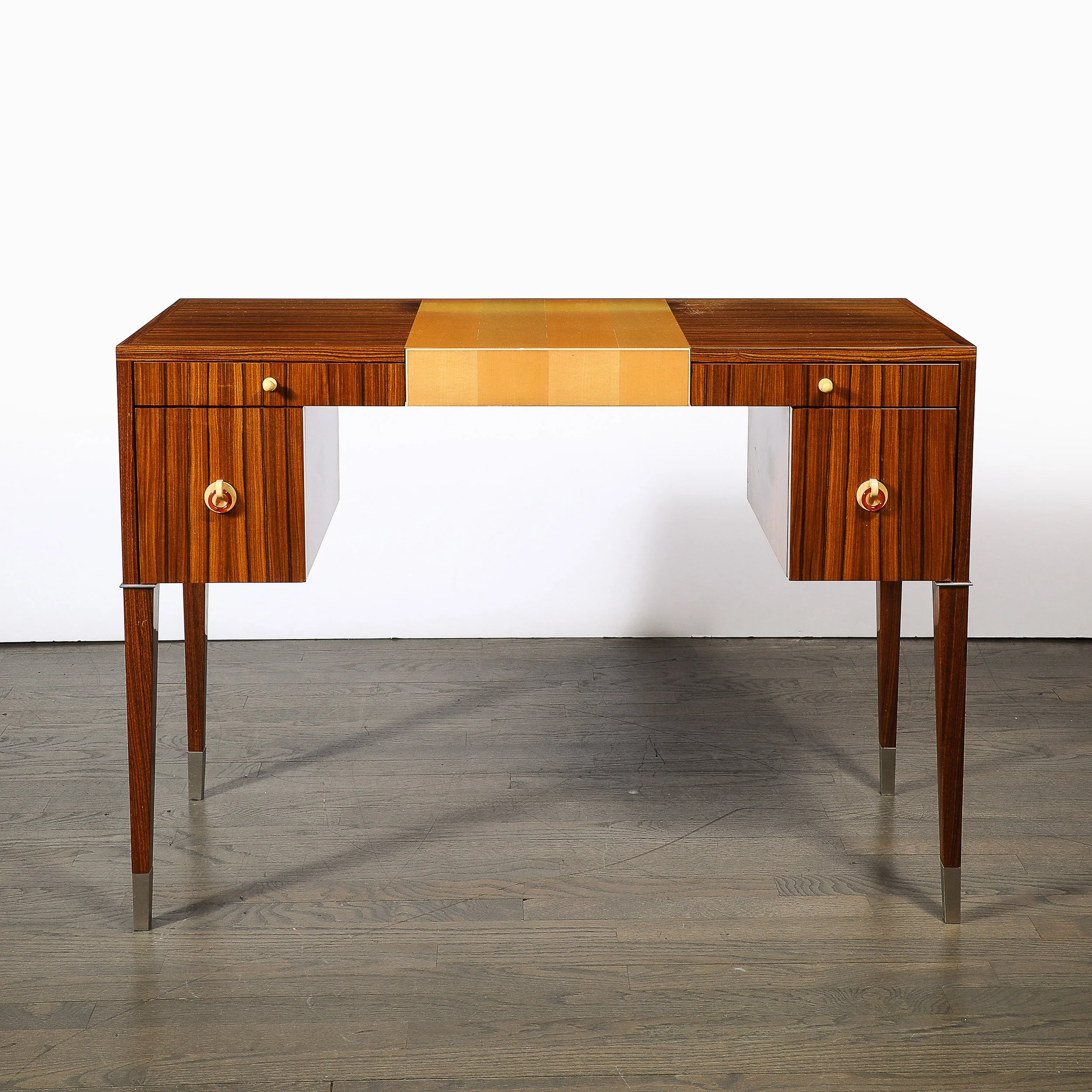 Art Deco Style Rosewood & Sycamore Vanity w: Bakelite, Mirror & Nickel Sabots - High Style Deco 21.jpg