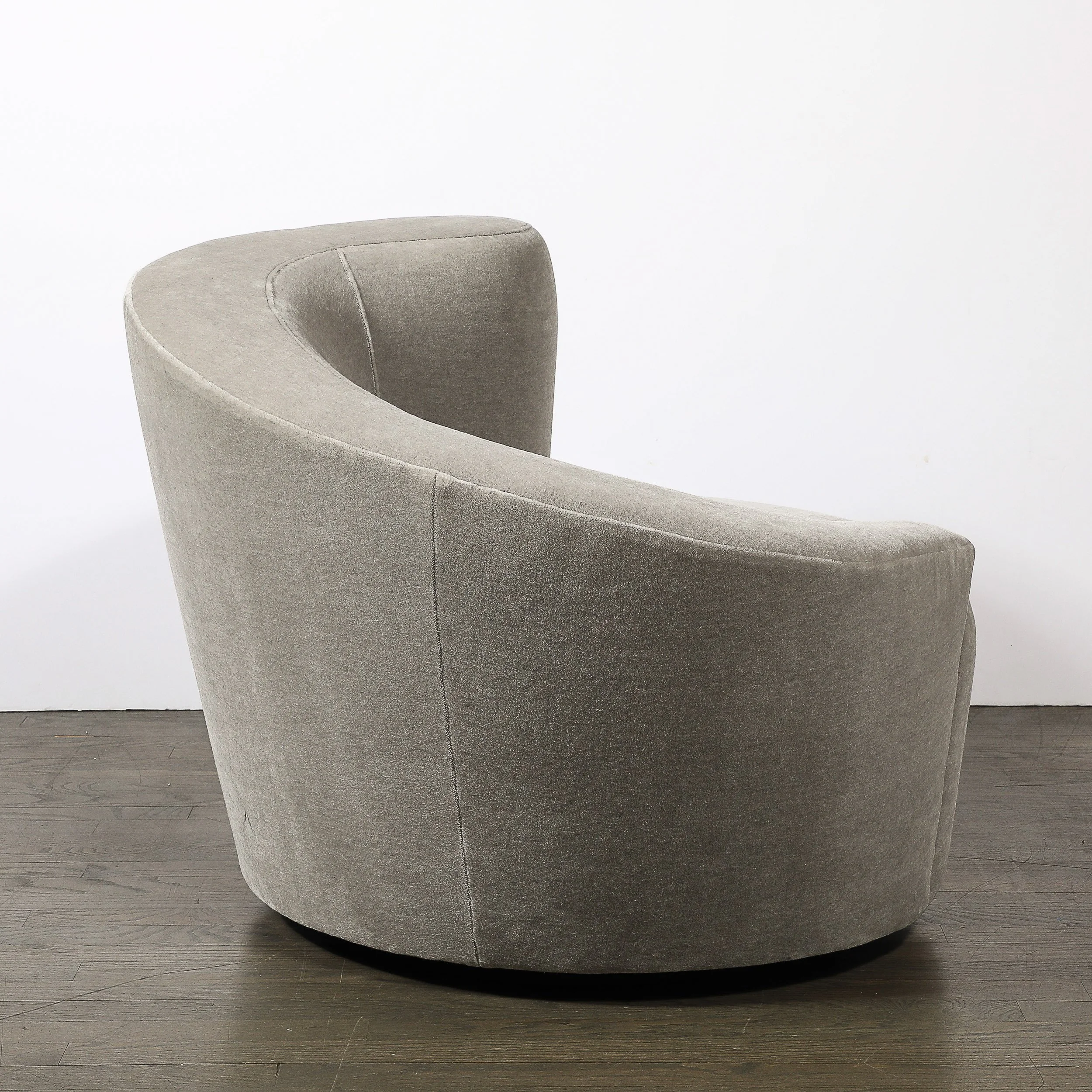 Pair of Swiveling %22Nautilus%22 Chairs by Vladimir Kagan in Luxe Taupe Mohair - High Style Deco 4.jpg