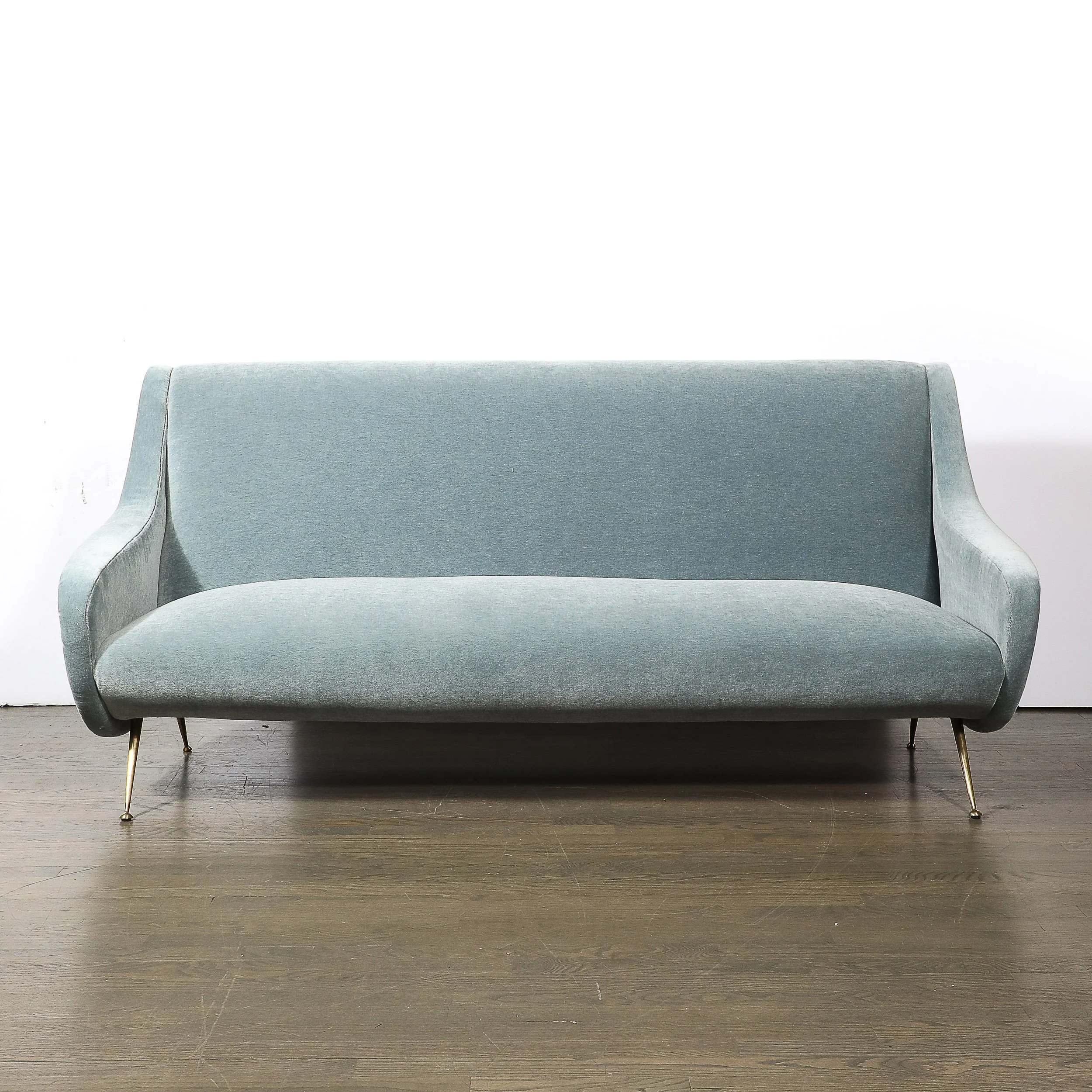 Mid-Century Lady Sofa in Powder Blue Velvet Mohair & Brass Legs by Marco Zanuso - High Style Deco 1.jpg