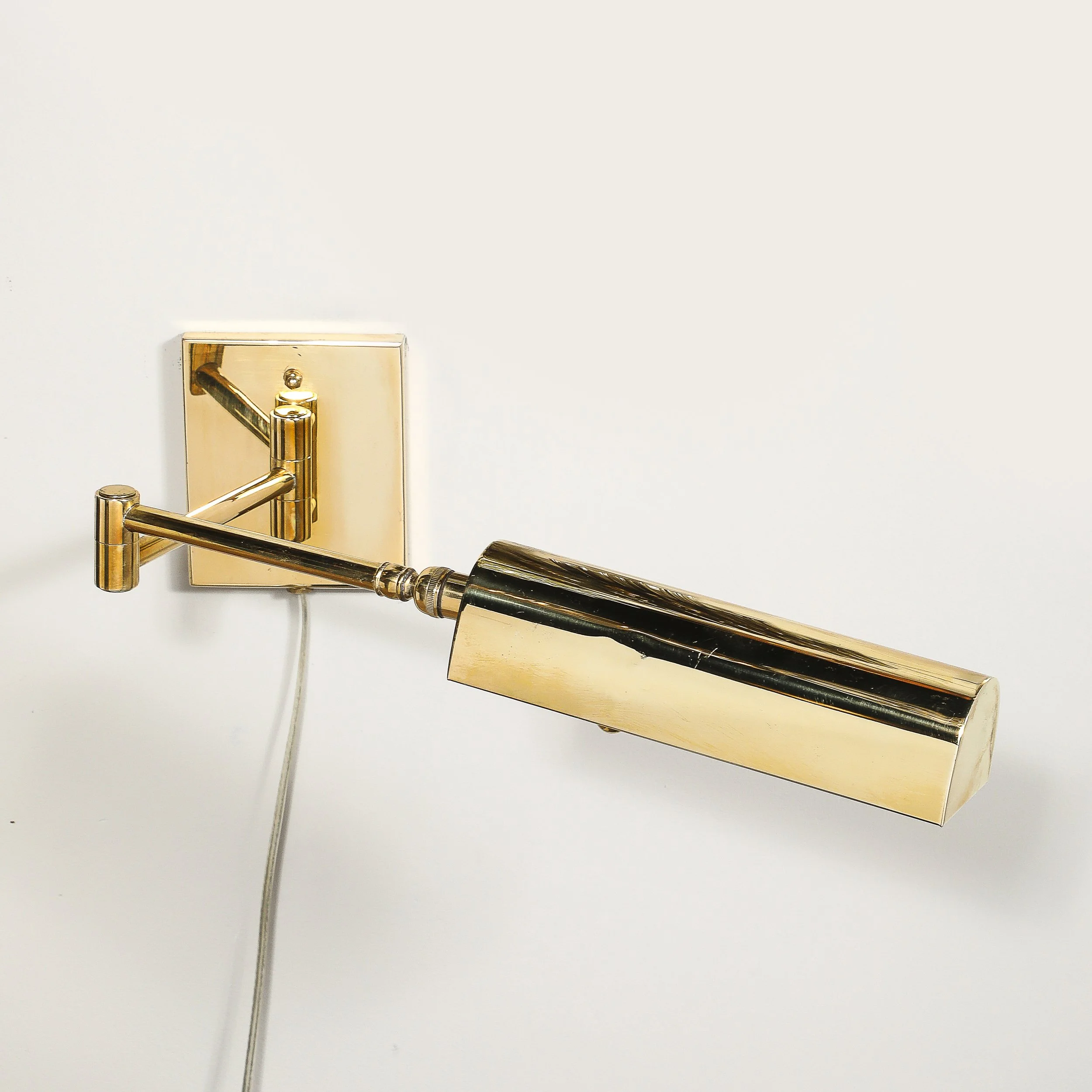 Mid-Century Modernist Hansen Retractable Brass & Metal Sconce by Metalarte - High Style Deco 1.jpg