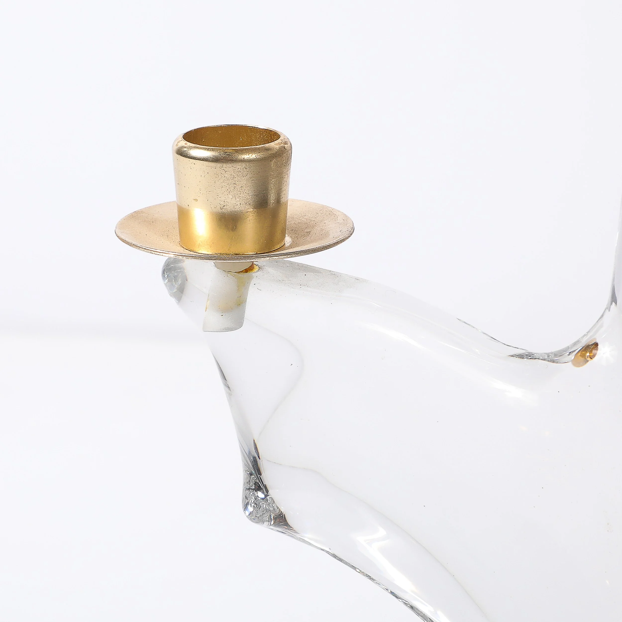 Pair of Mid-Century Crystal & Brass Candlestick Holders signed Schneider - High Style Deco 13.jpg