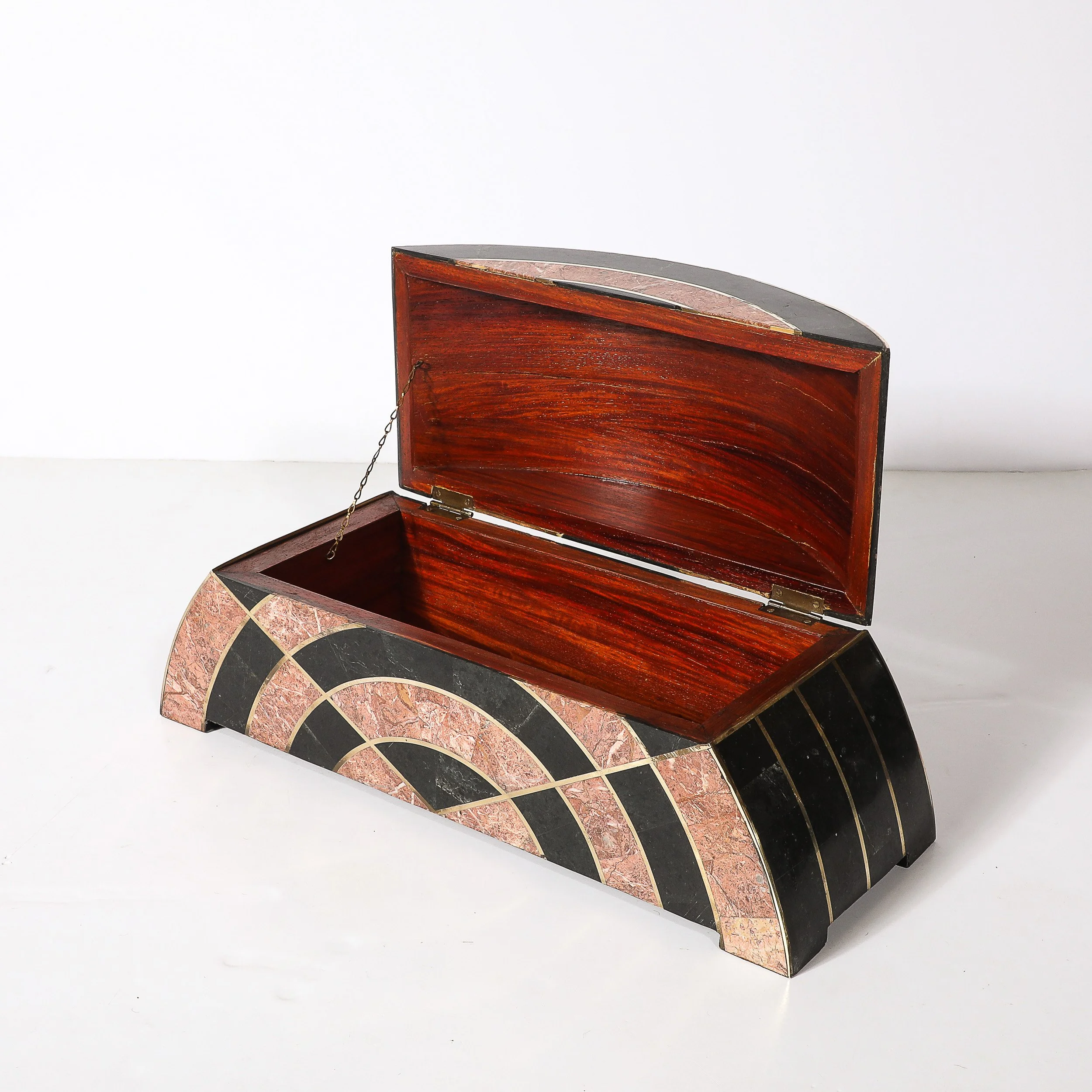 Mid-Century Tessellated Marble Demilune Box by Celerie Kemble for Maitland Smith - High Style Deco 6.jpg