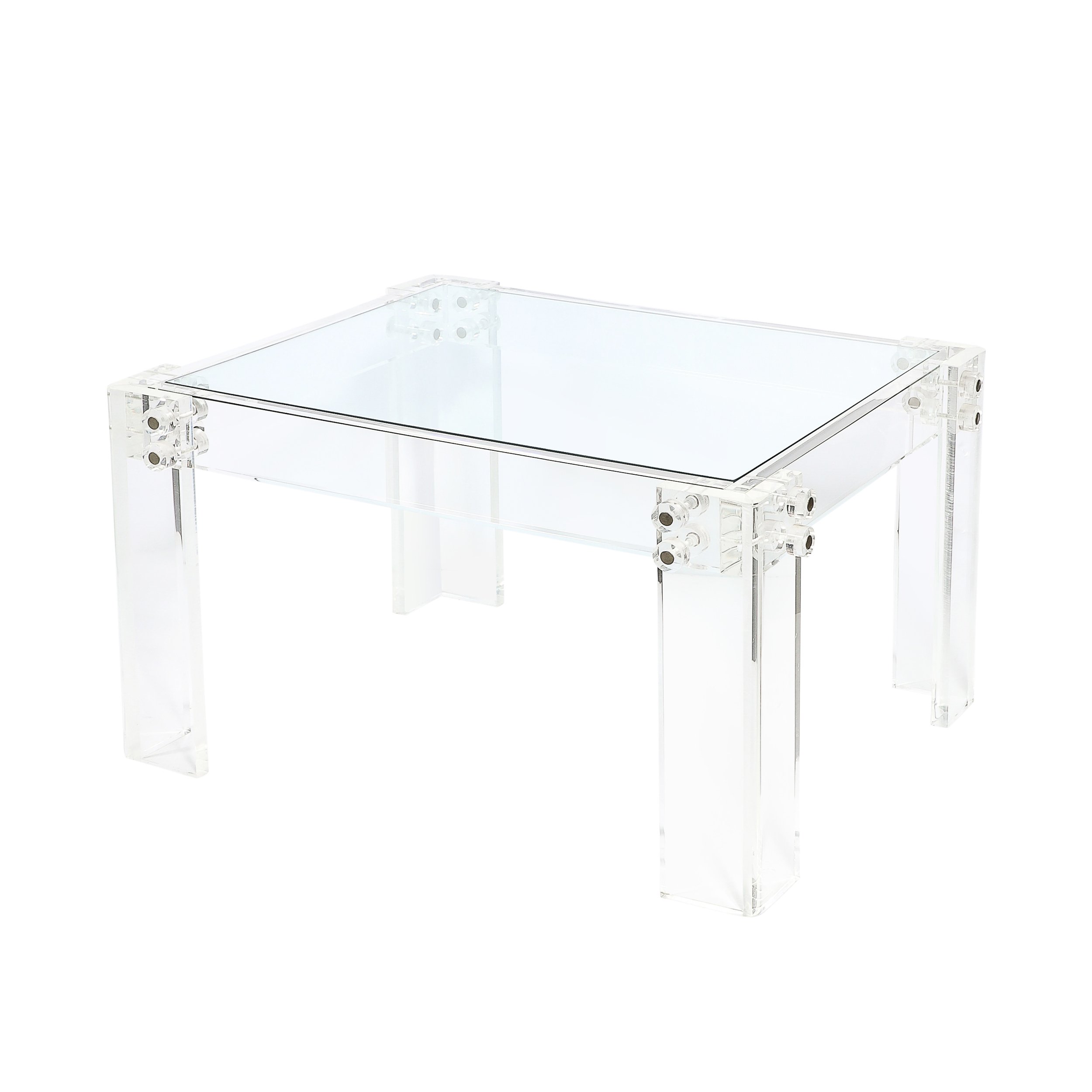 Pair of Mid-Century Modernist Rectilinear Lucite & Glass Side:End Tables  - High Style Deco 5.jpg