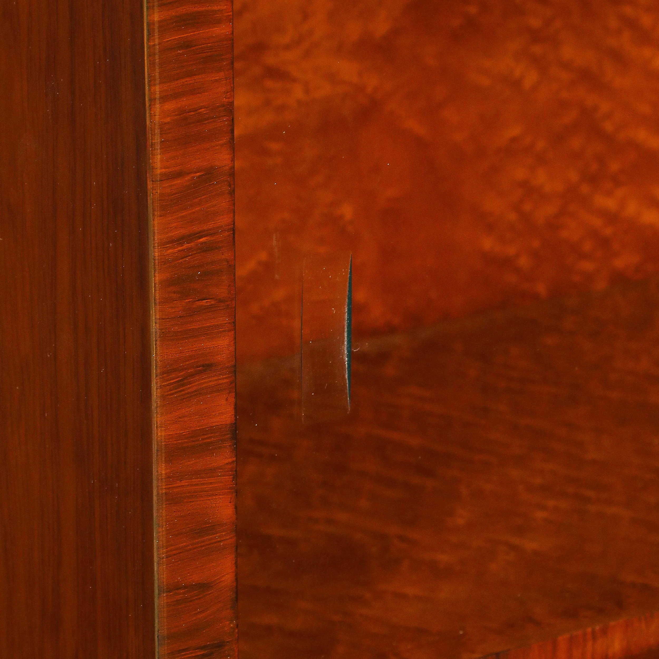 Art Deco Bar Cabinet in Bookmatched Walnut & Burled Elm w: Black Lacquer Accents - High Style Deco 8.jpg