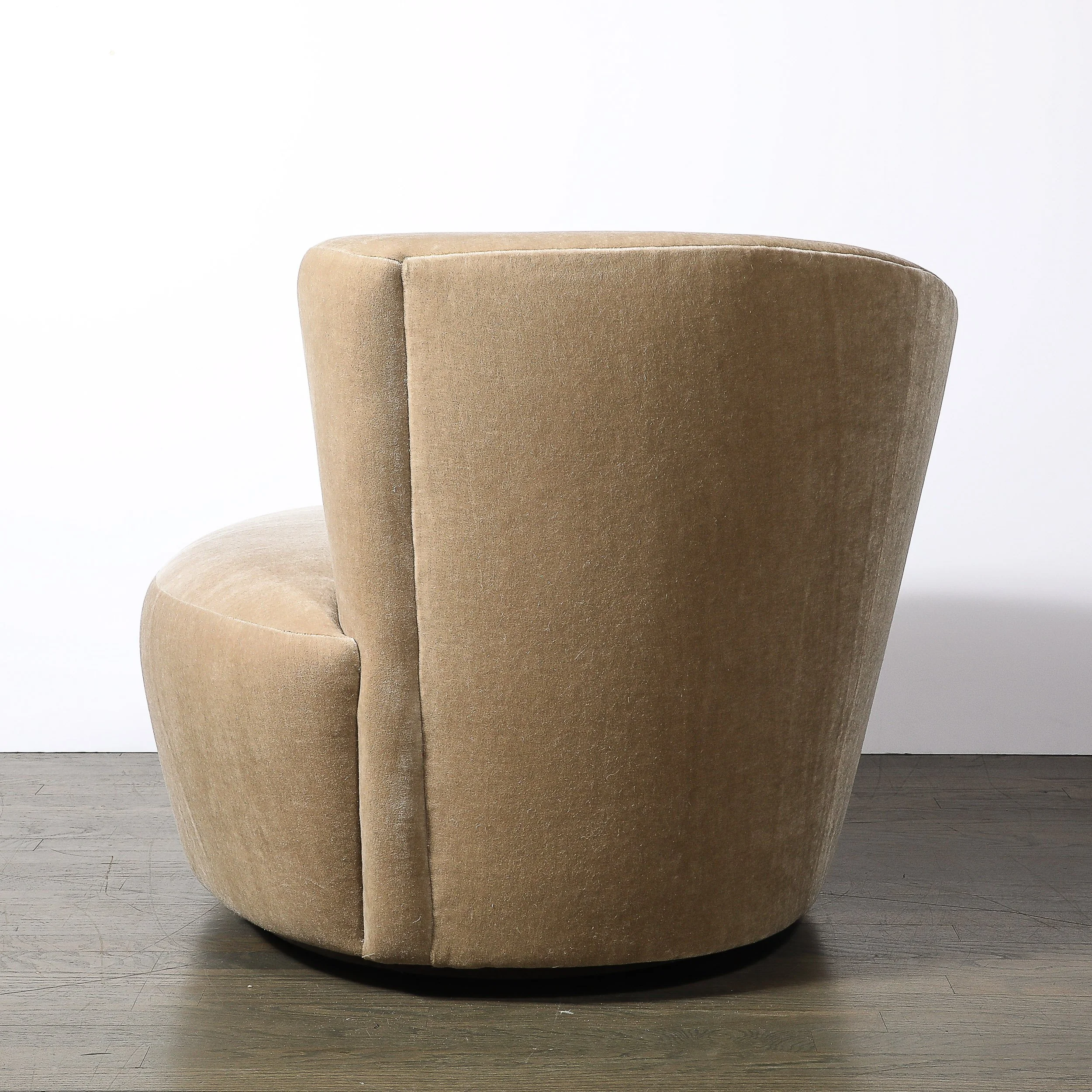 Pair of Swiveling "Nautilus" Chairs by Vladimir Kagan in Luxe Camel Mohair - High Style Deco 6.jpg