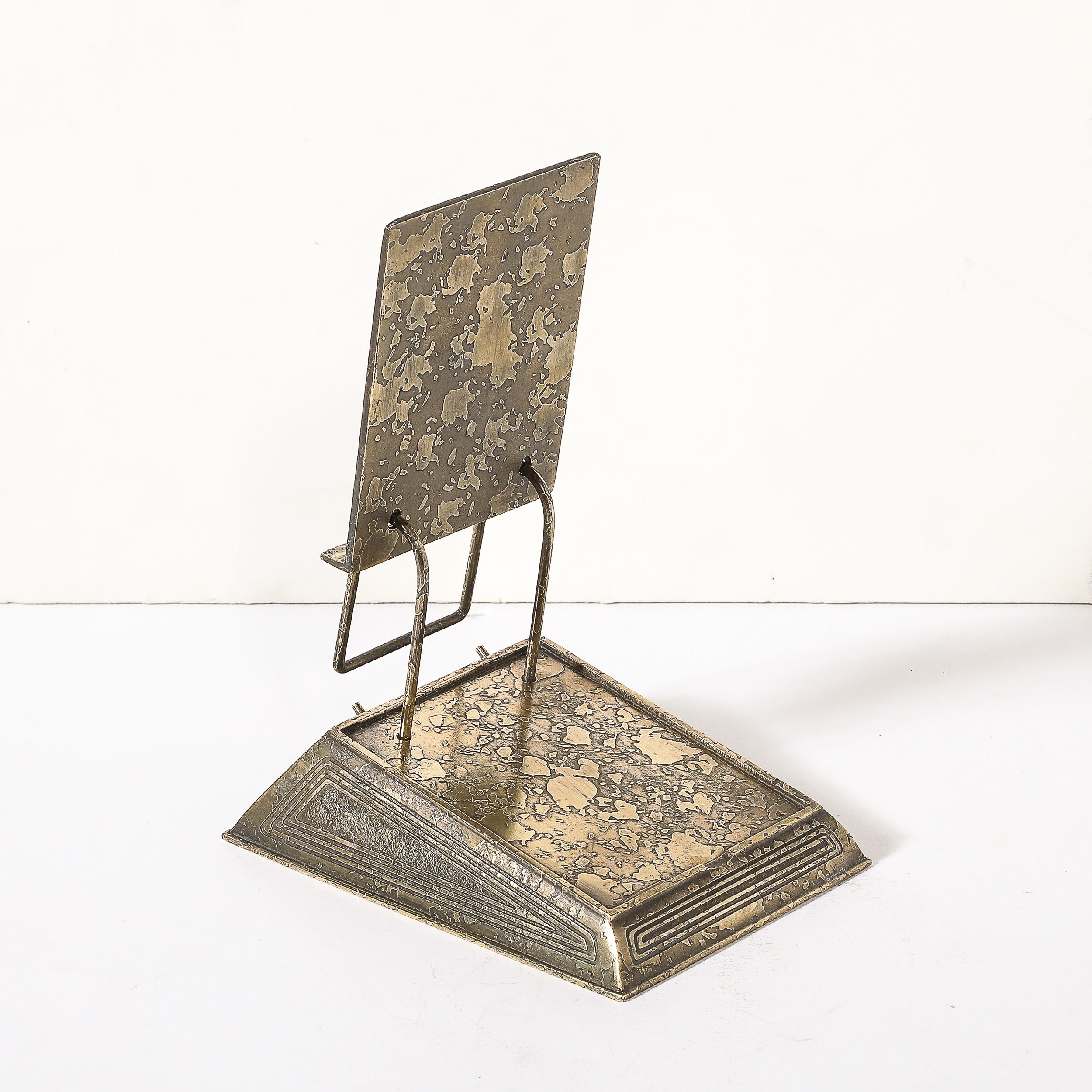 Bronze Doré Calendar Holder in the Graduate Pattern signed Tiffany & Co. - High Style Deco 10.jpg