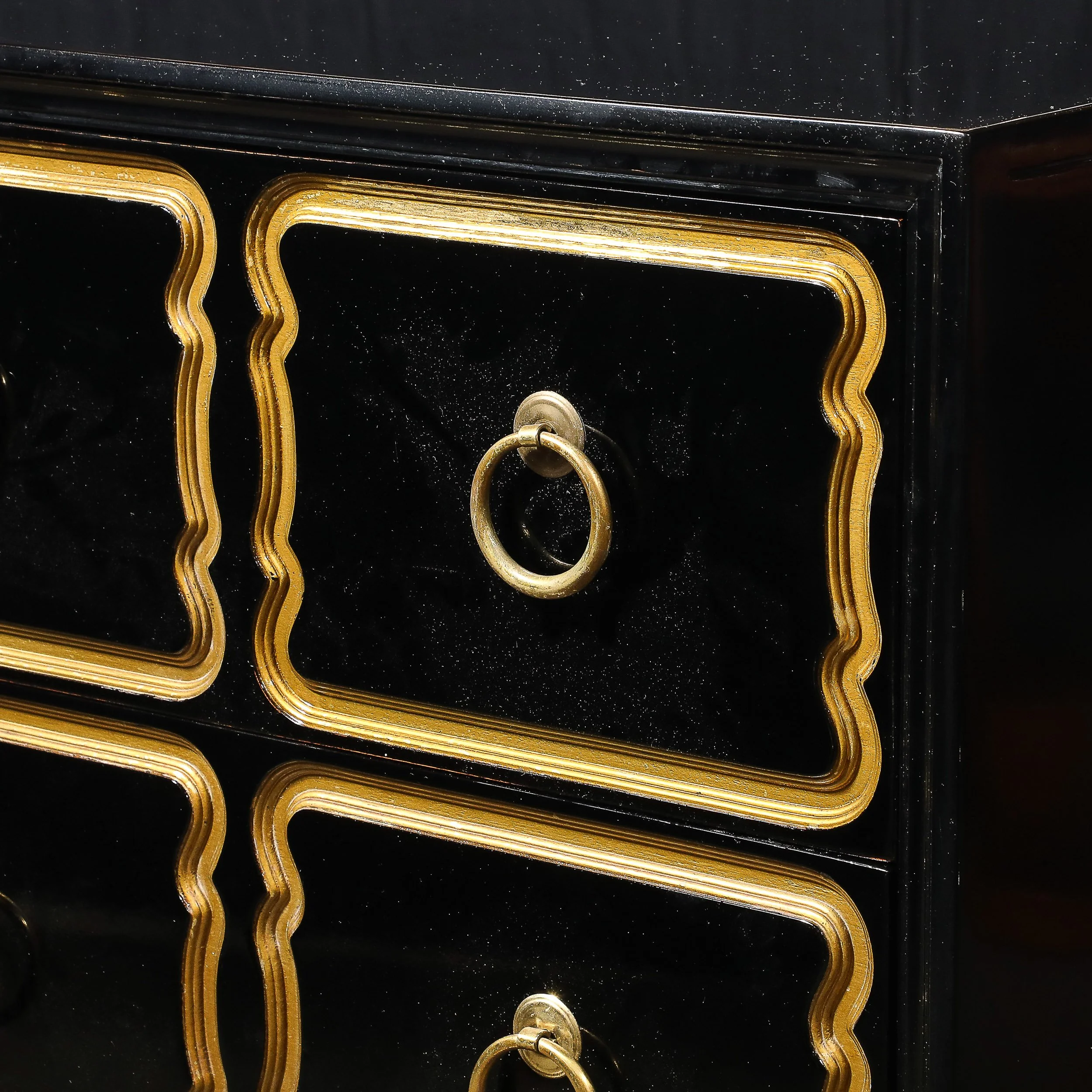 Mid-Century Dorothy Draper Chest of Drawers for España in Gilt & Black Lacquer - High Style Deco 3.jpg