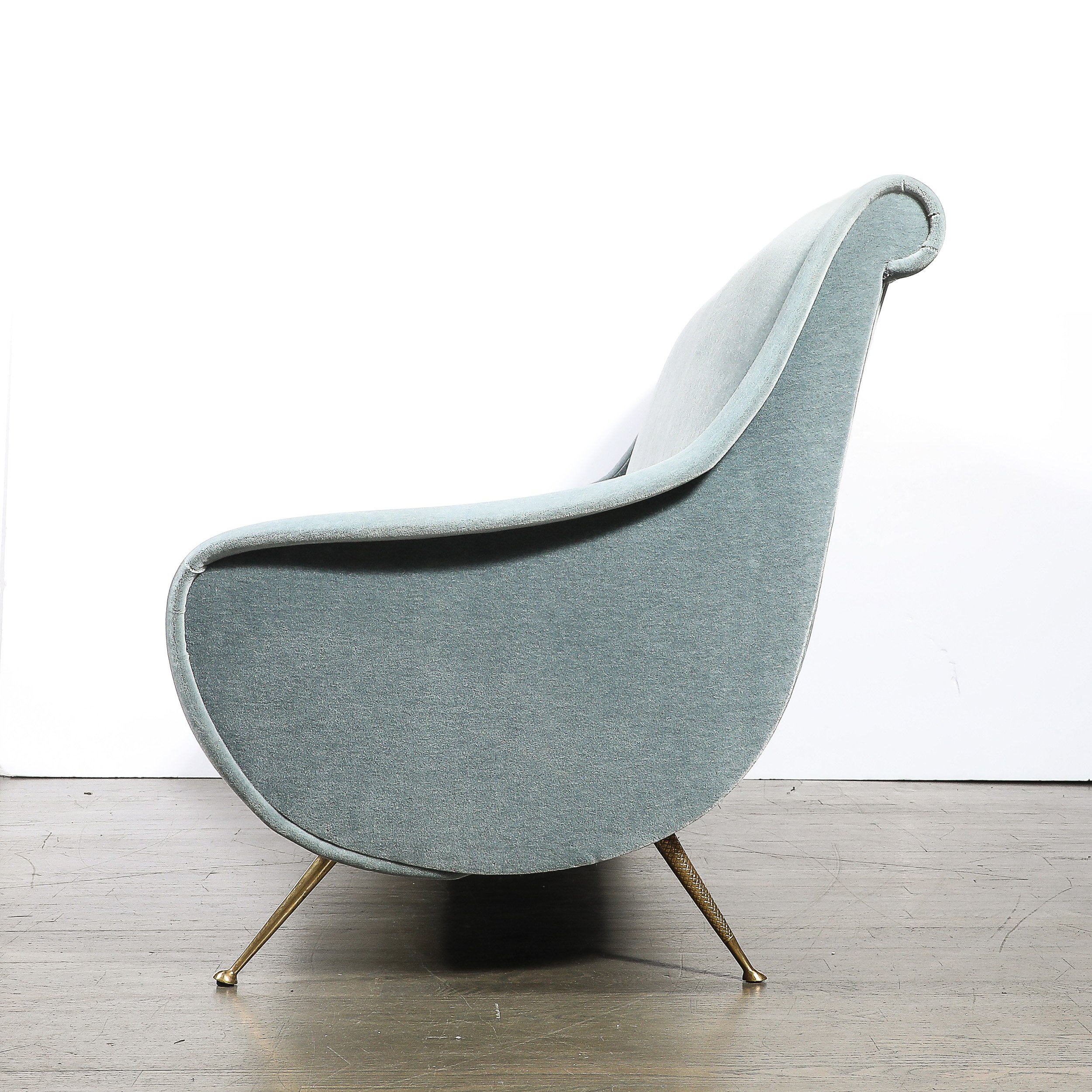 Mid-Century Lady Sofa in Powder Blue Velvet Mohair & Brass Legs by Marco Zanuso - High Style Deco 8.jpg