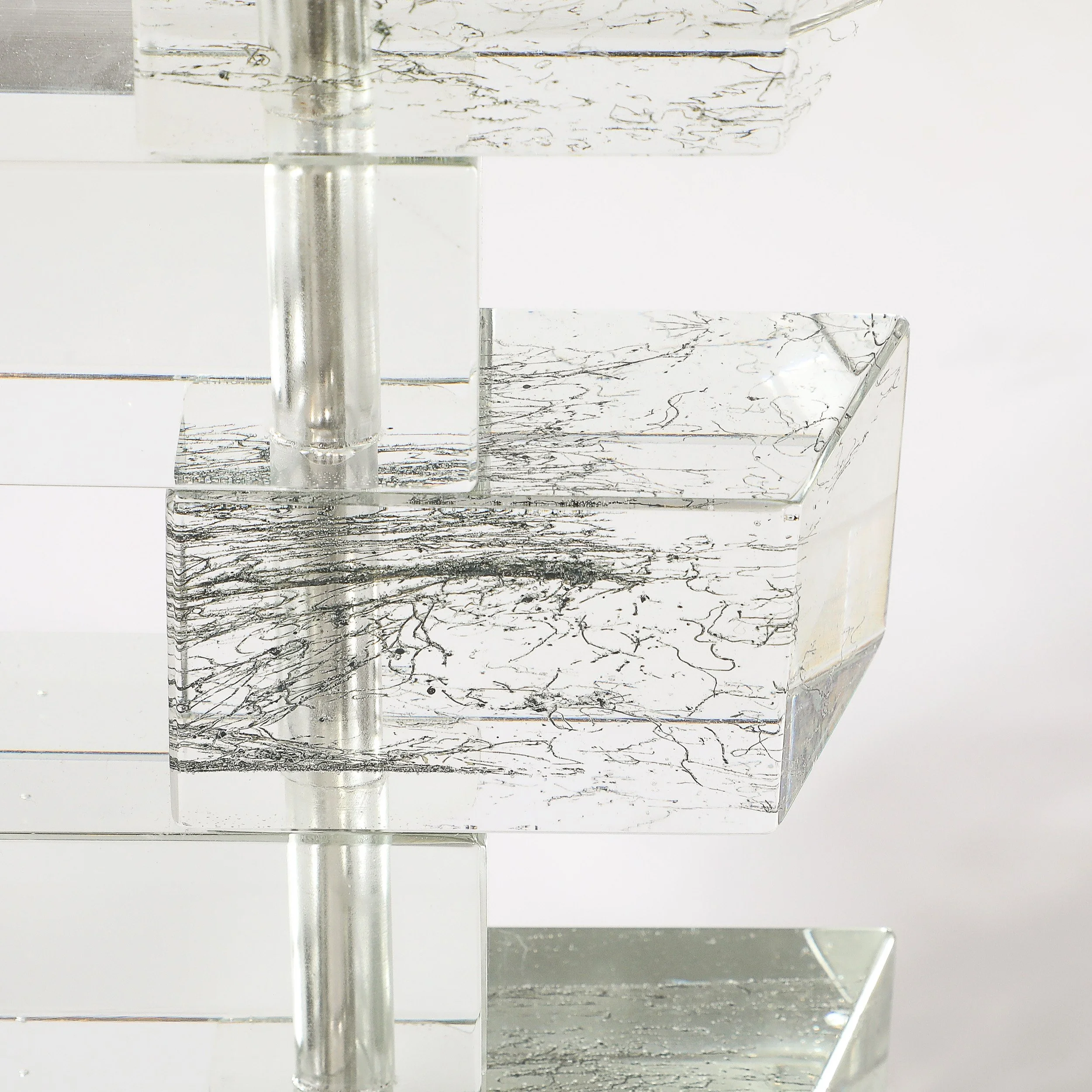 Modernist Hand-Blown Murano Stacked & Faceted Trapezoidal Glass Table Lamps - High Style Deco 12.jpg