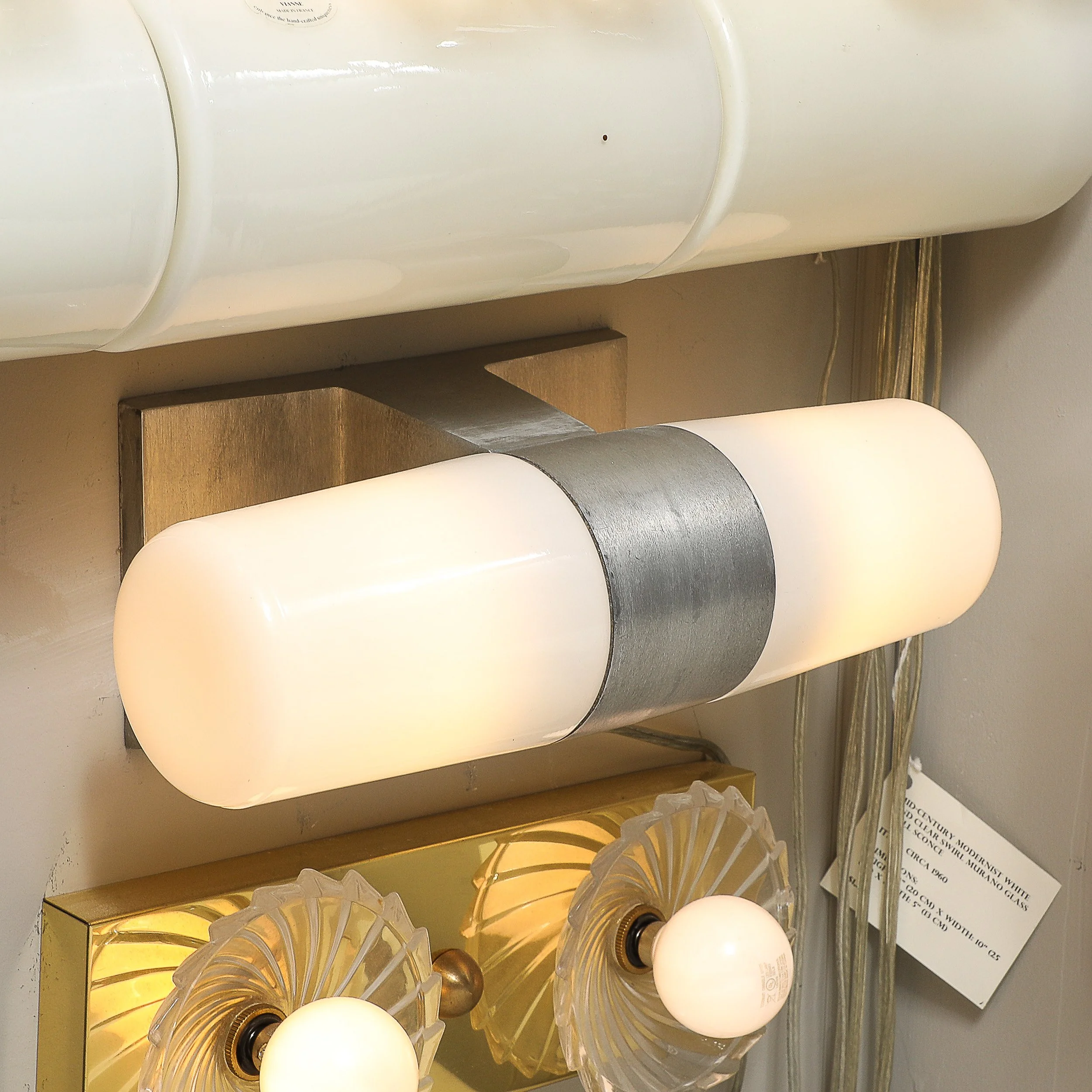 Mid-Century Milk Glass & Brushed Aluminum Cylindrical Vanity Light by Paul Mayen - High Style Deco 8.jpg