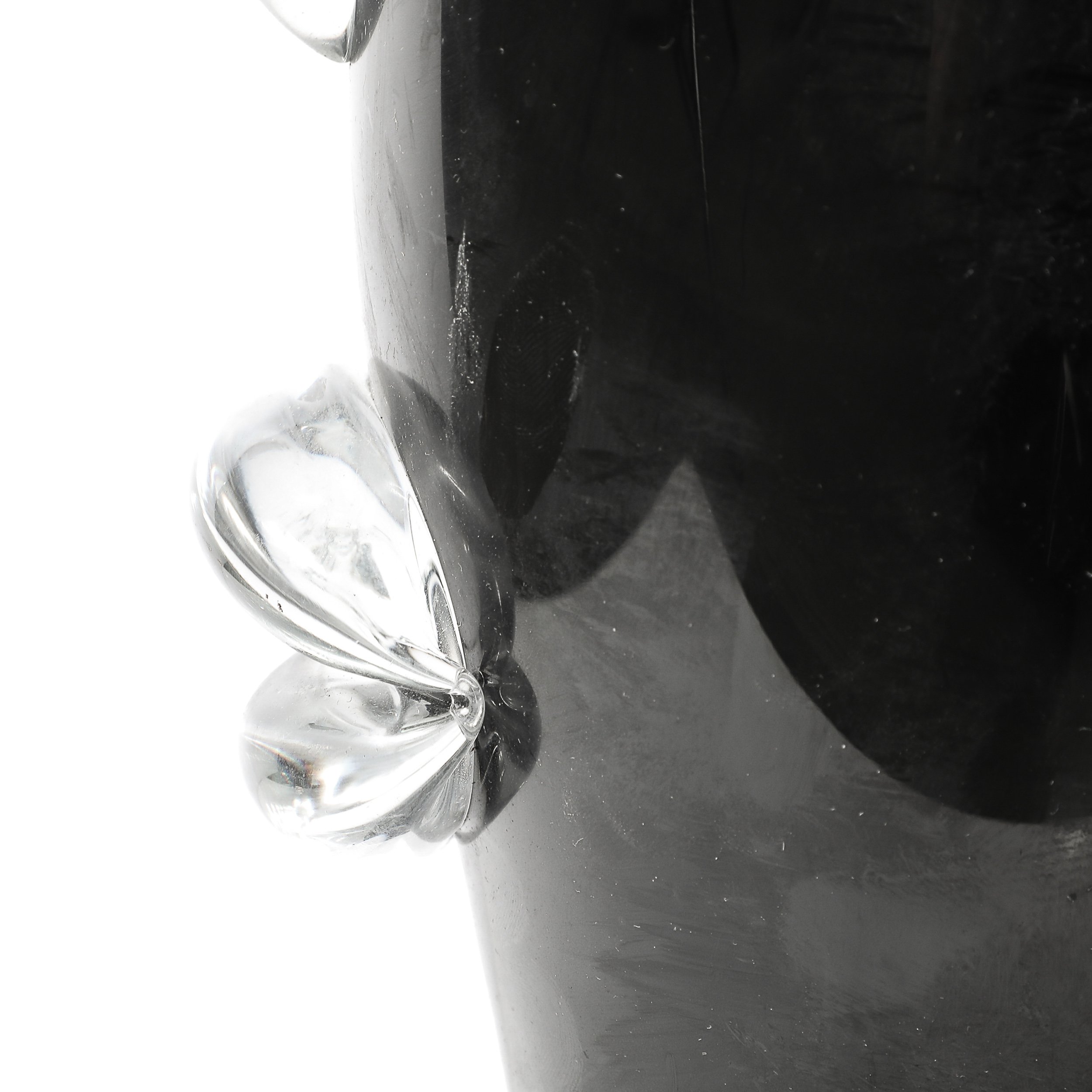 Mid-Century Hand-Blown Murano Black Glass Head Sculpture signed Sergio Rossi Larger - High Style Deco 7.jpg