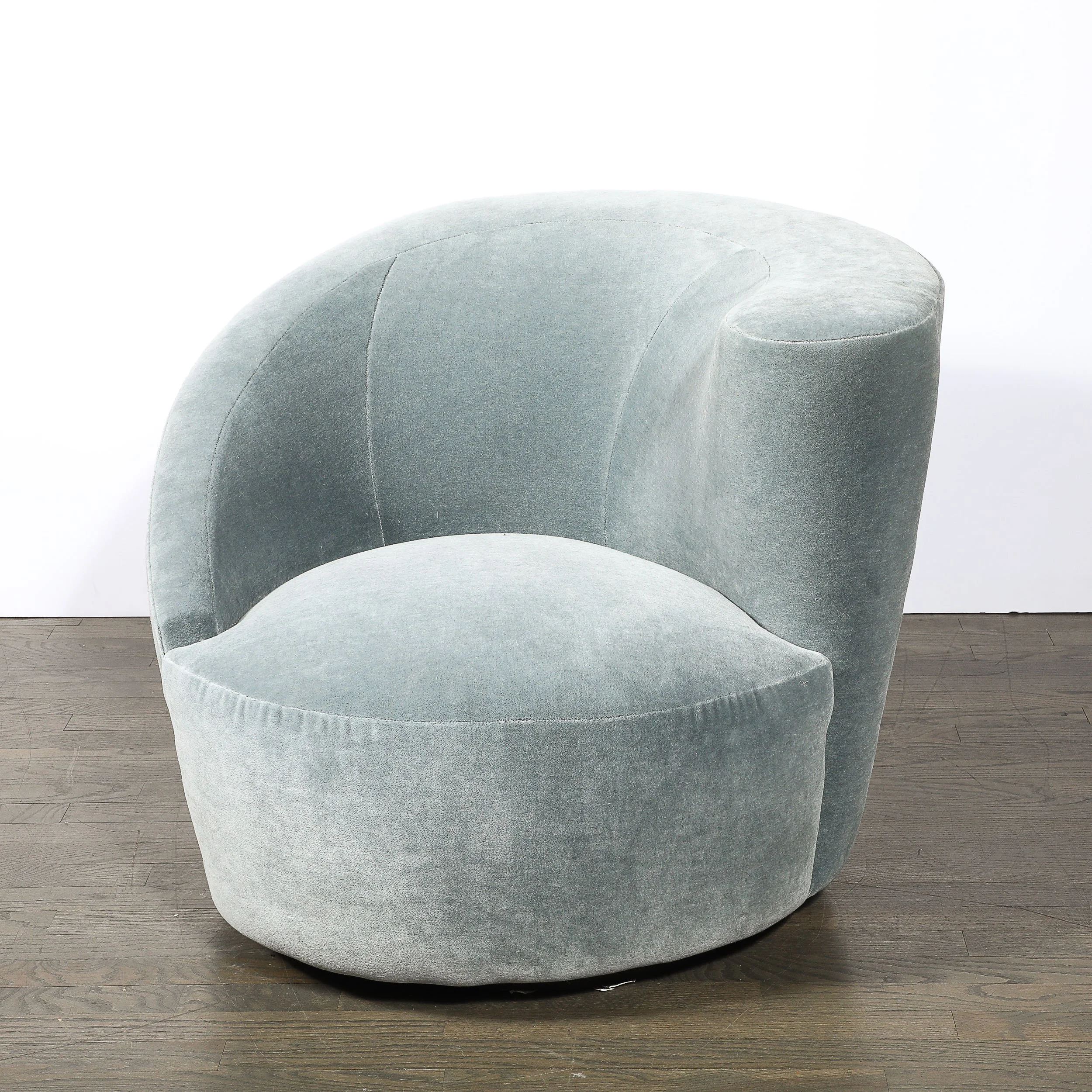 Pair of Powder Blue Mohair Velvet Swiveling "Nautilus" Chairs by Vladimir Kagan - High Style Deco 11.jpg