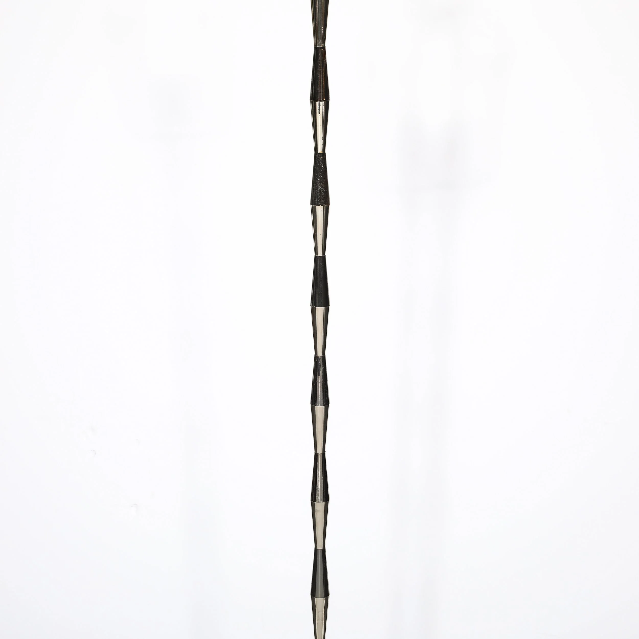 Pair of MidCentury Geometric Polished Nickel & Gunmetal Floor Lamps by Gio Ponti - High Style Deco 8.jpg