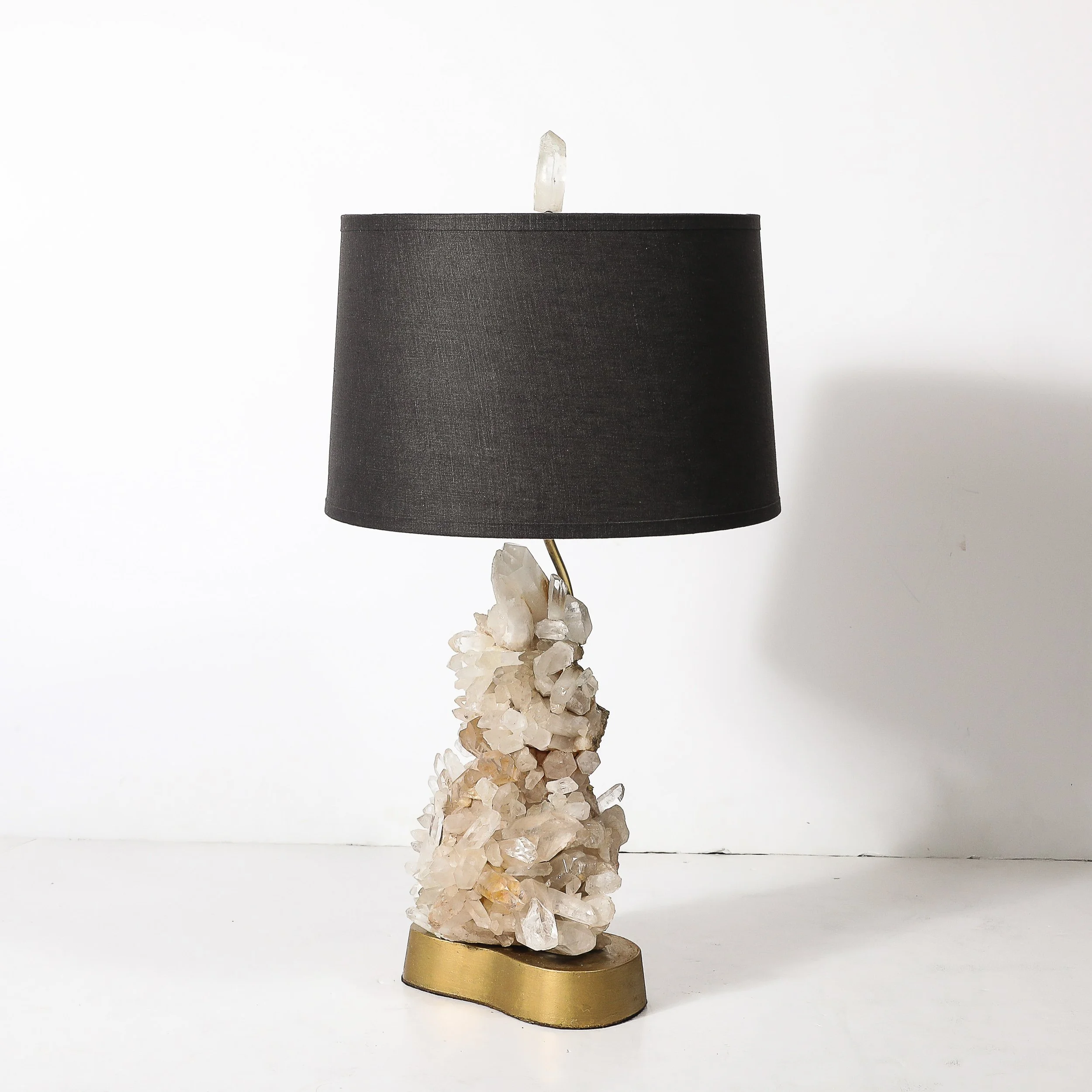 Mid-Century Modernist Sculptural Quartz Crystal Table Lamp by Carole Stupell - High Style Deco 5.jpg