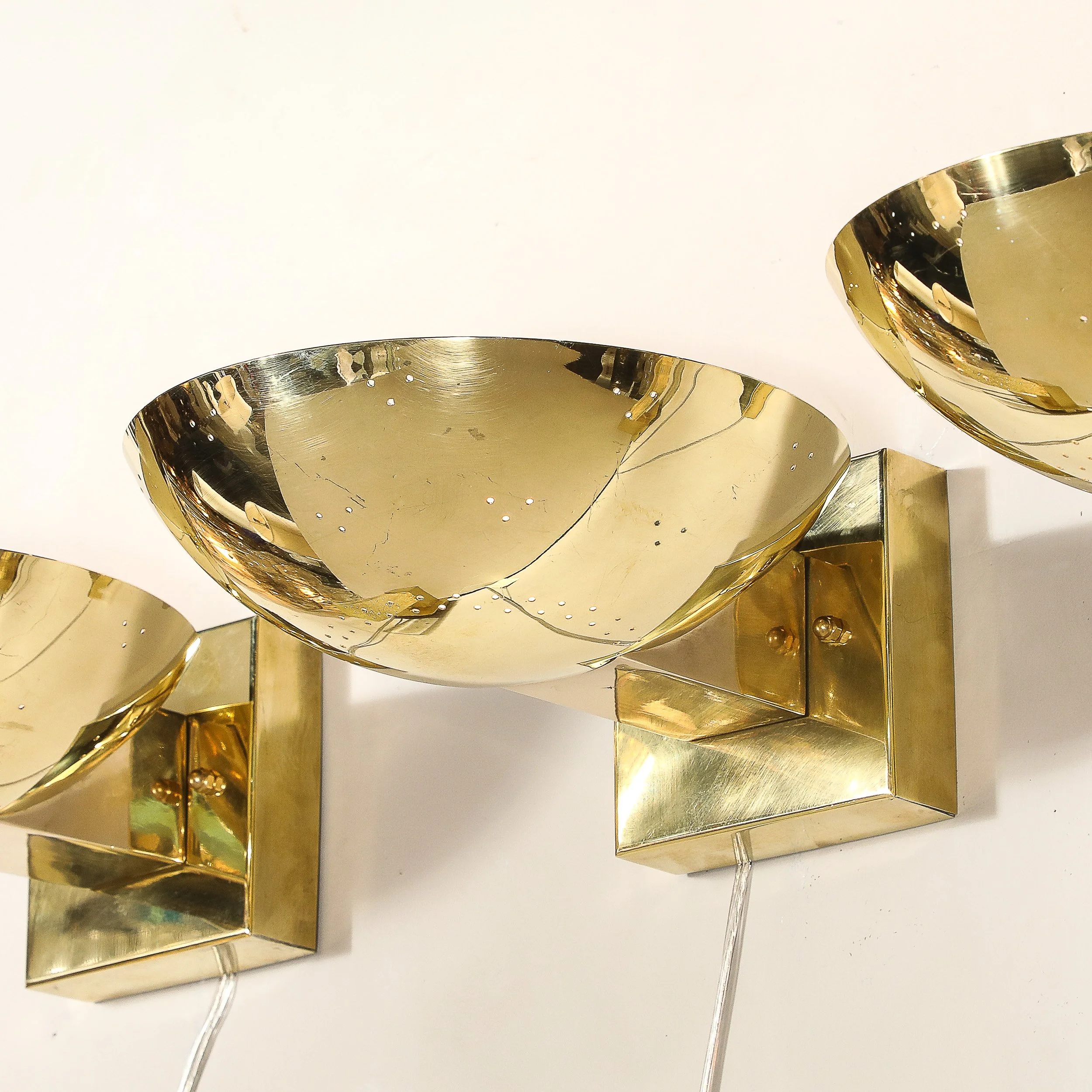 Set of Four Mid-Century Modernist Polished Brass Sconces by Paavo Tynell - High Style Deco 13.jpg