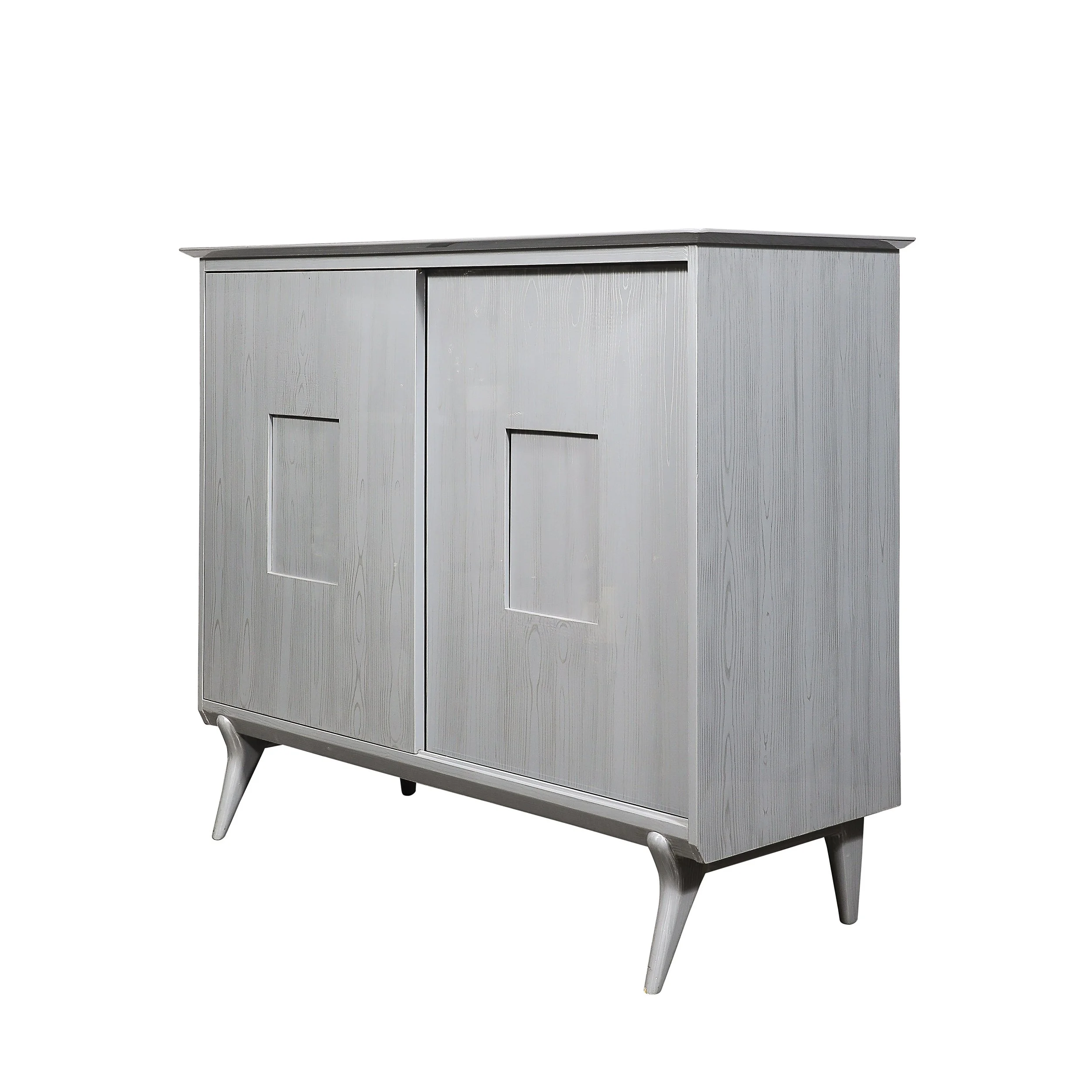 Mid-Century Modern Silver Cerused Oak Cabinet by John Stuart Inc - High Style Deco.jpg