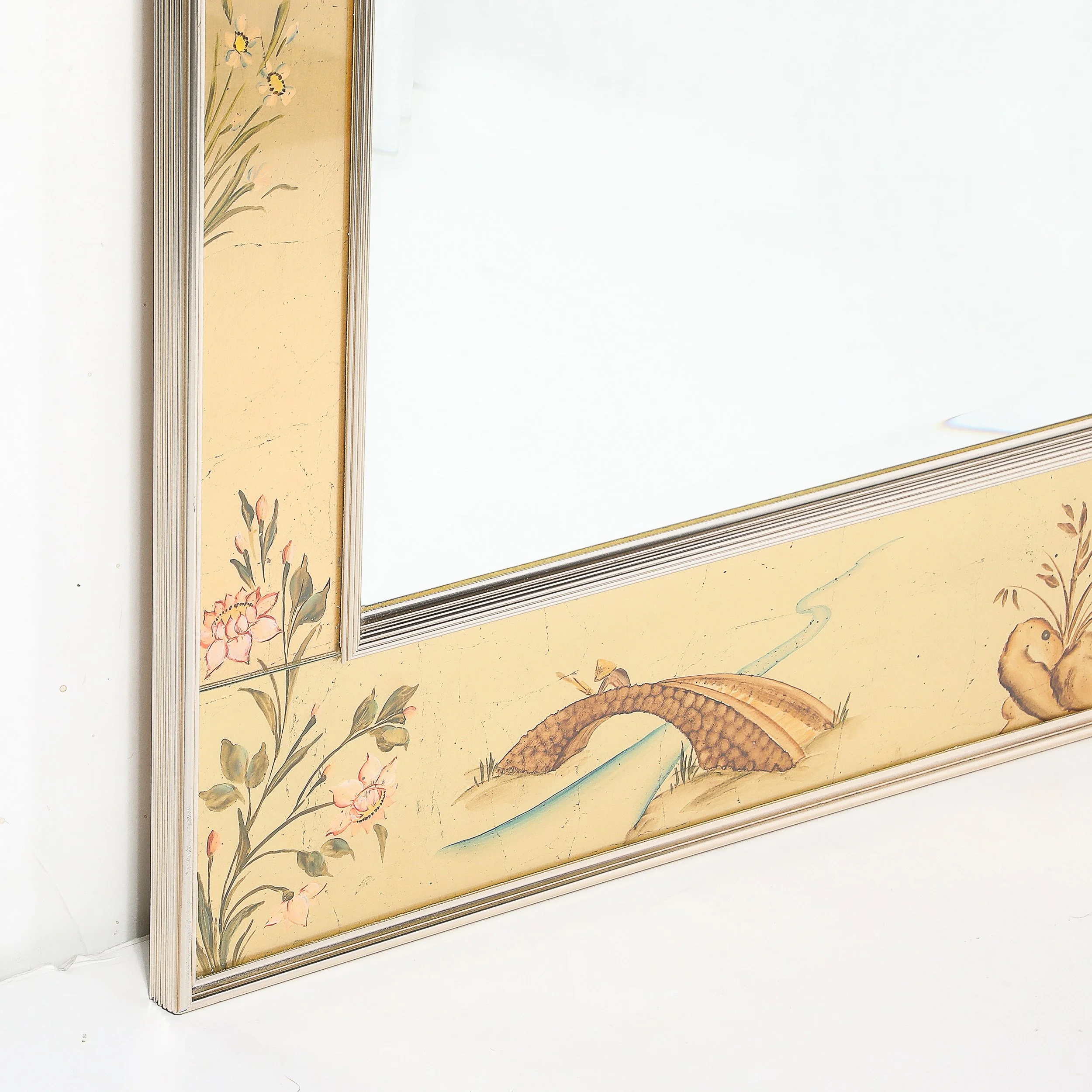 Mid-Century Gilt Eglomise w: Brass Border Mirror signed D Wingard for Labarge - High Style Deco 11.jpg