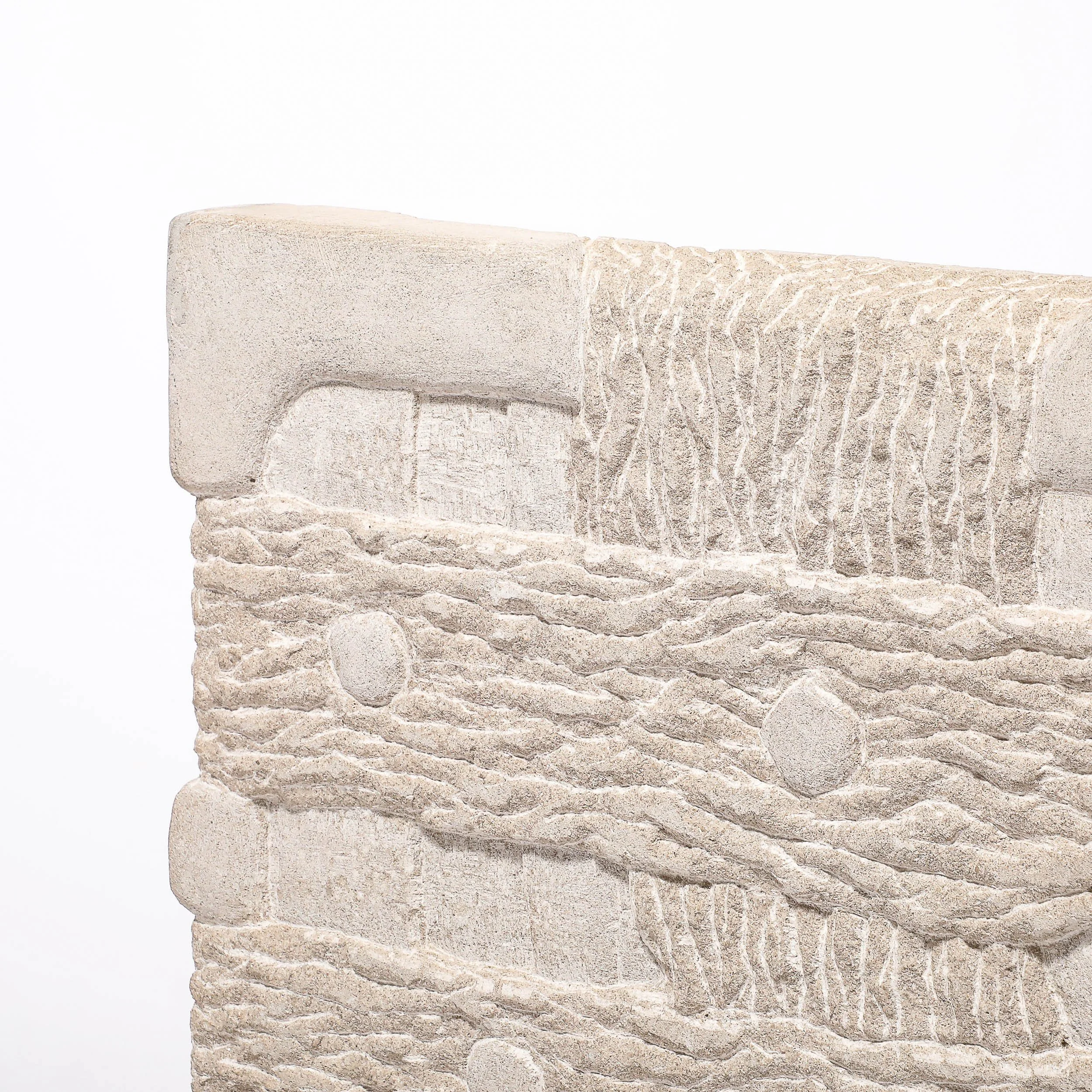 Modernist Limestone Sculpture on Iron Base entitled "Flood" by Bradford Graves - High Style Deco 9.jpg