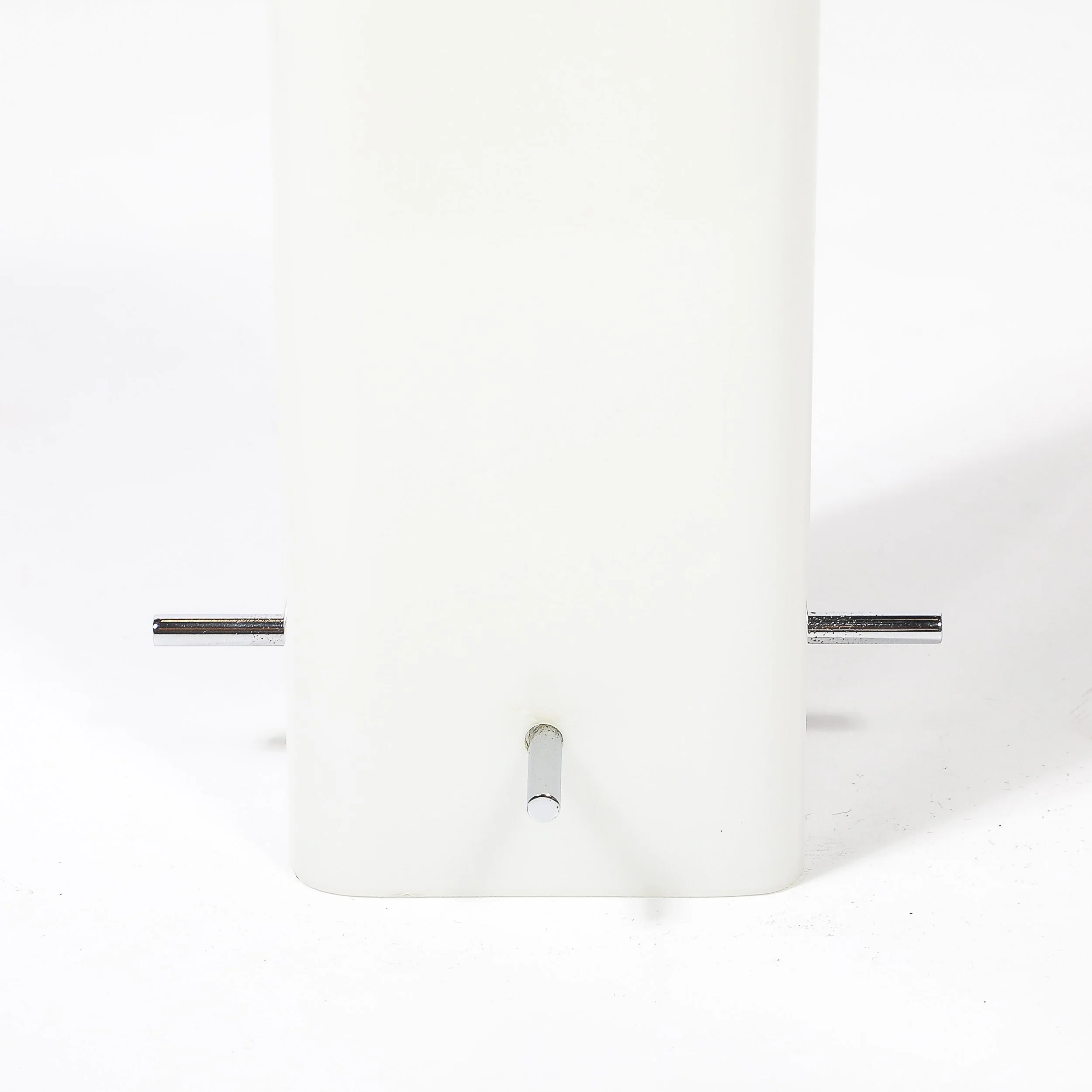 Mid-Century Milk Glass Column Lamp w: Chrome Fittings by Paul Mayen for Habitat - High Style Deco 5.jpg