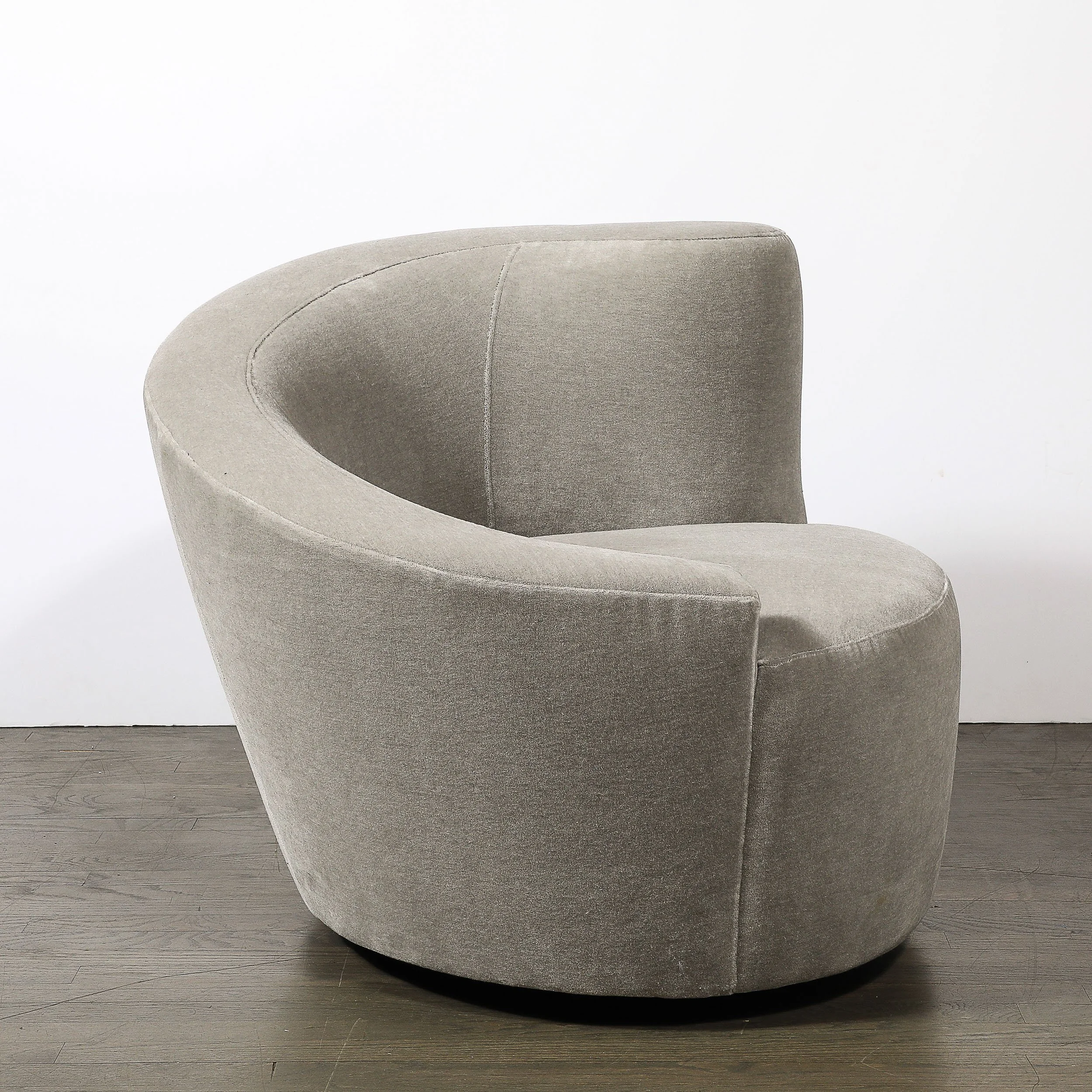 Pair of Swiveling %22Nautilus%22 Chairs by Vladimir Kagan in Luxe Taupe Mohair - High Style Deco 3.jpg