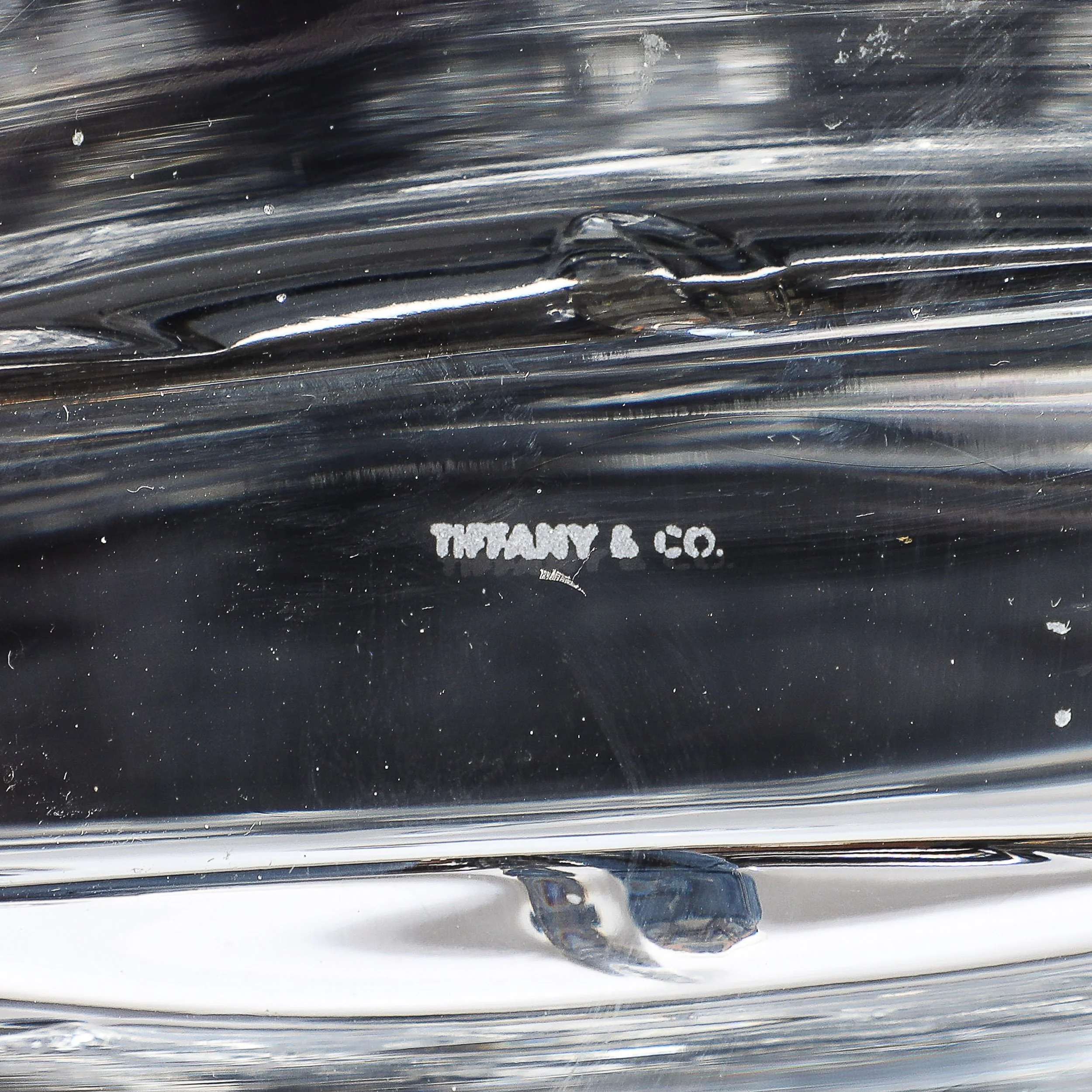 Mid-Century Modernist Cut Crystal Vase w: Leaf Form Motif Signed Tiffany and Co - High Style Deco 6.jpg