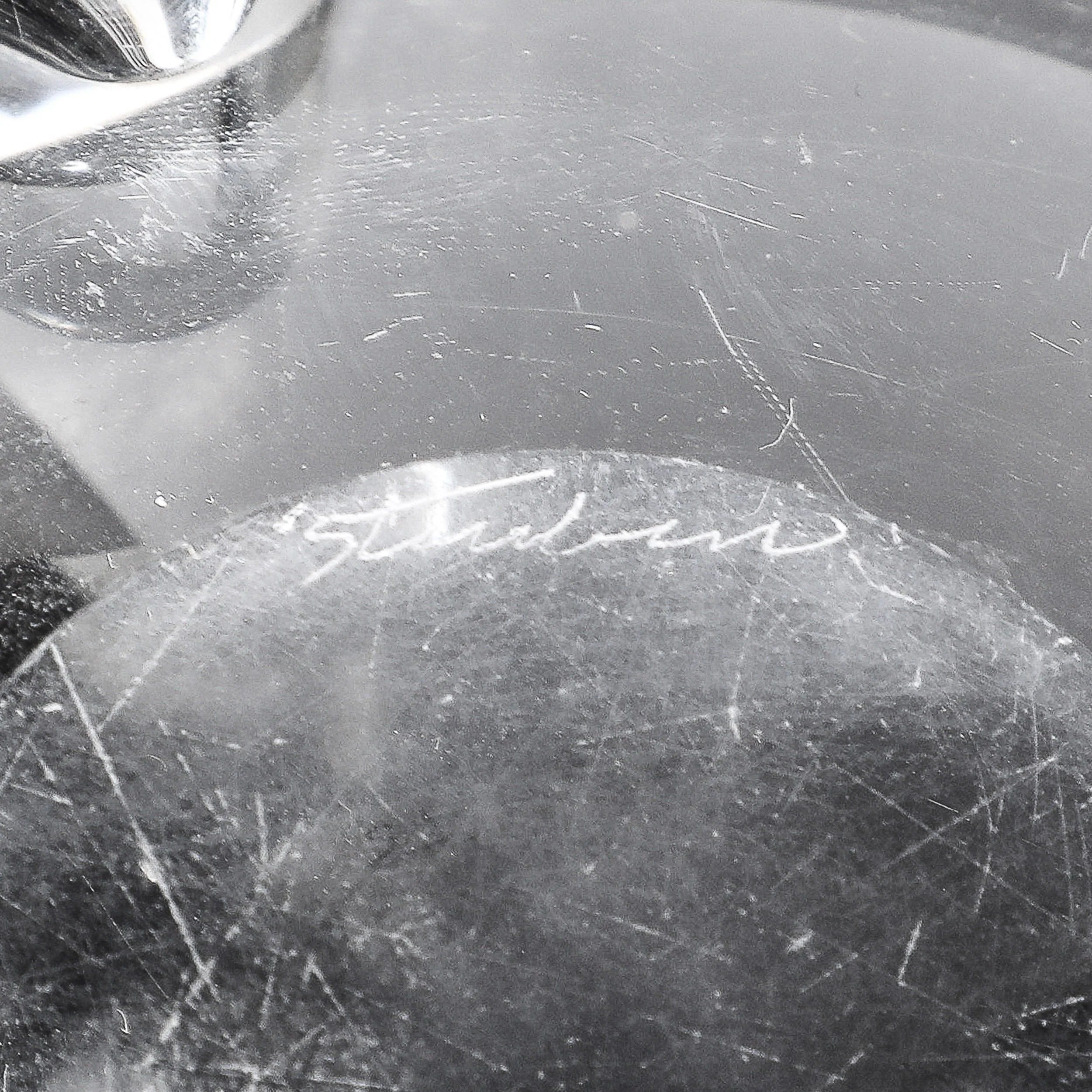 Mid-Century Modernist Crystal Dish signed Steuben - High Style Deco 10.jpg