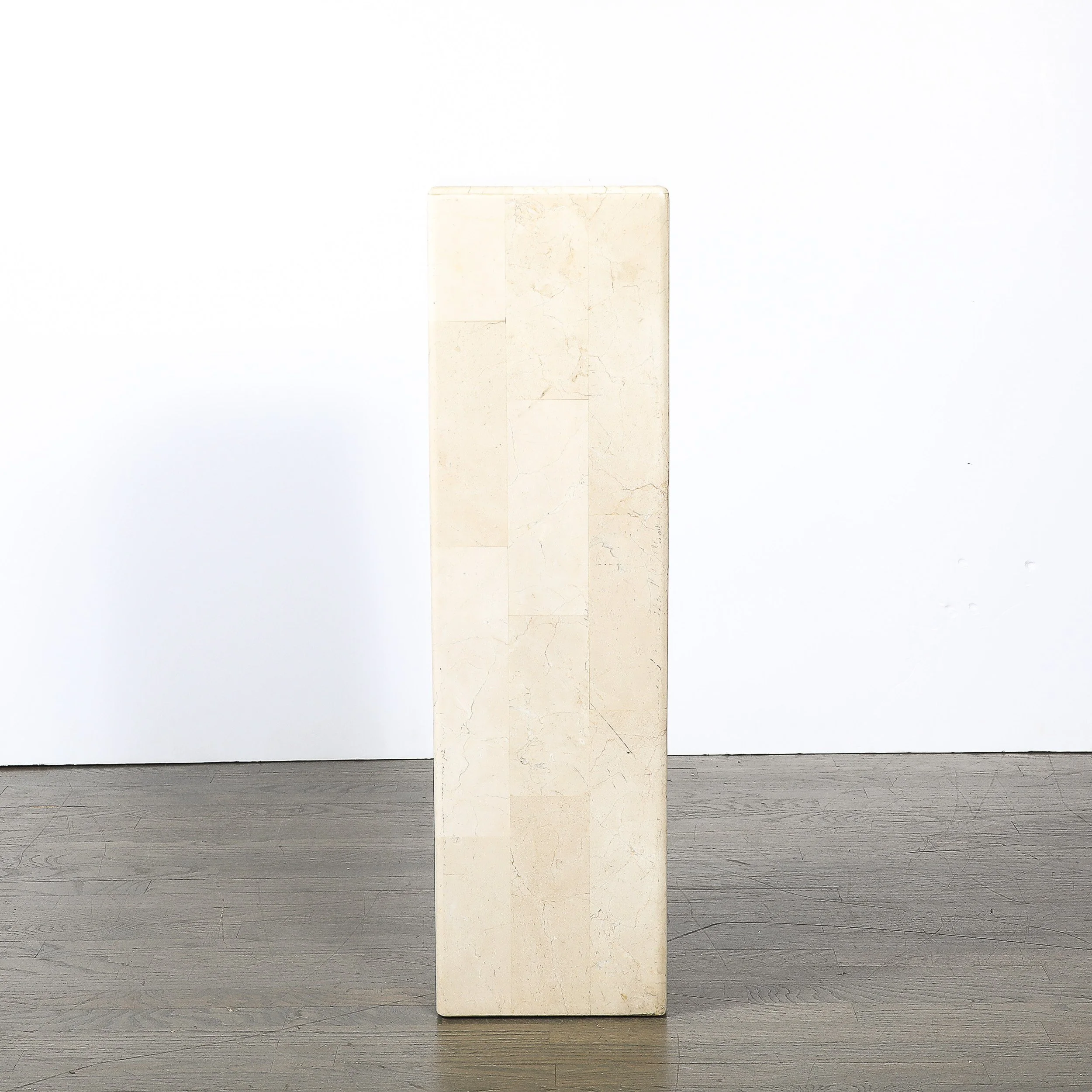 Pair of Mid-Century Modernist Tessellated Travertine Pedestals - High Style Deco 15.jpg