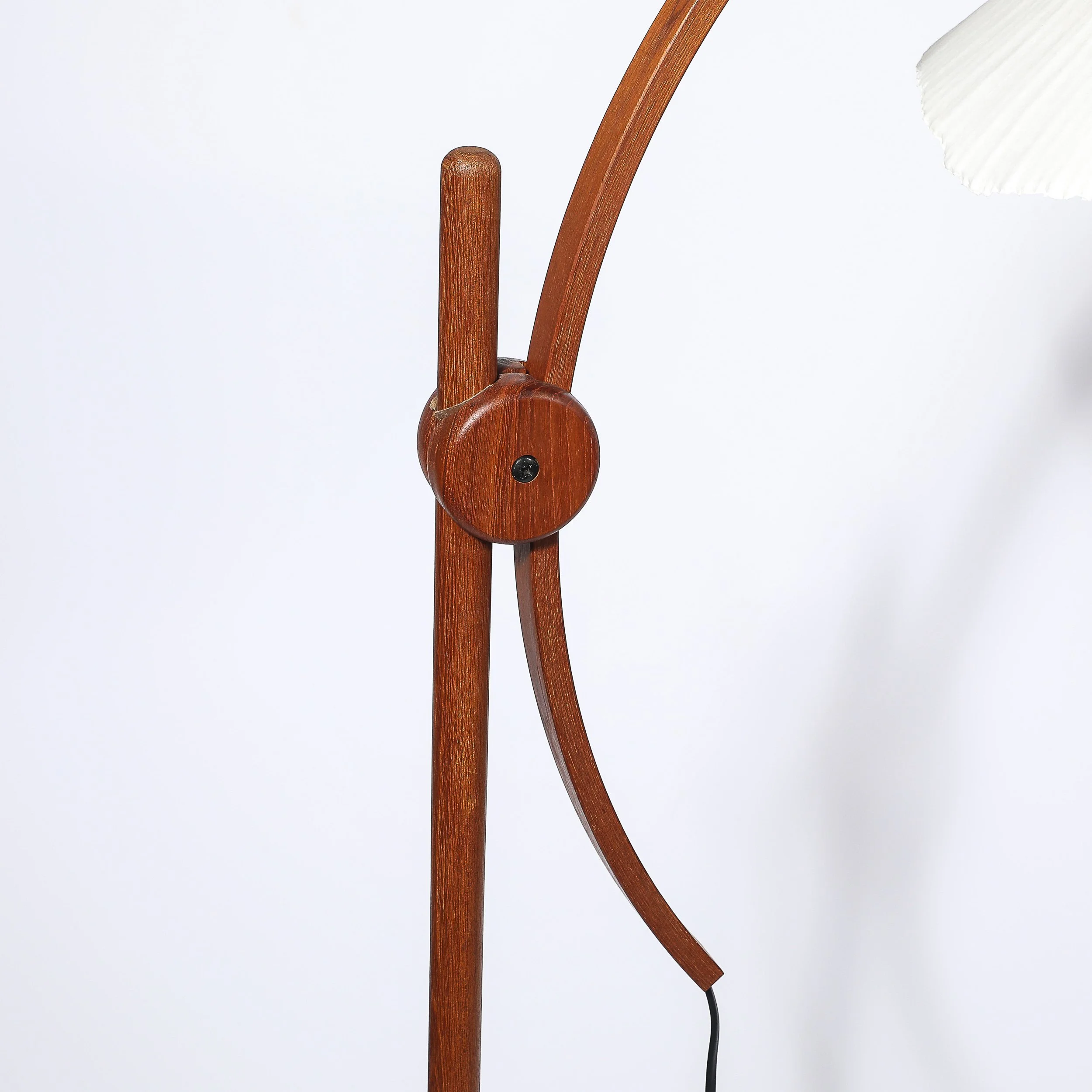 Mid-Century Sculptural Teak Adjustable Floor Lamp w: Custom Archival Paper Shade - High Style Deco 9.jpg