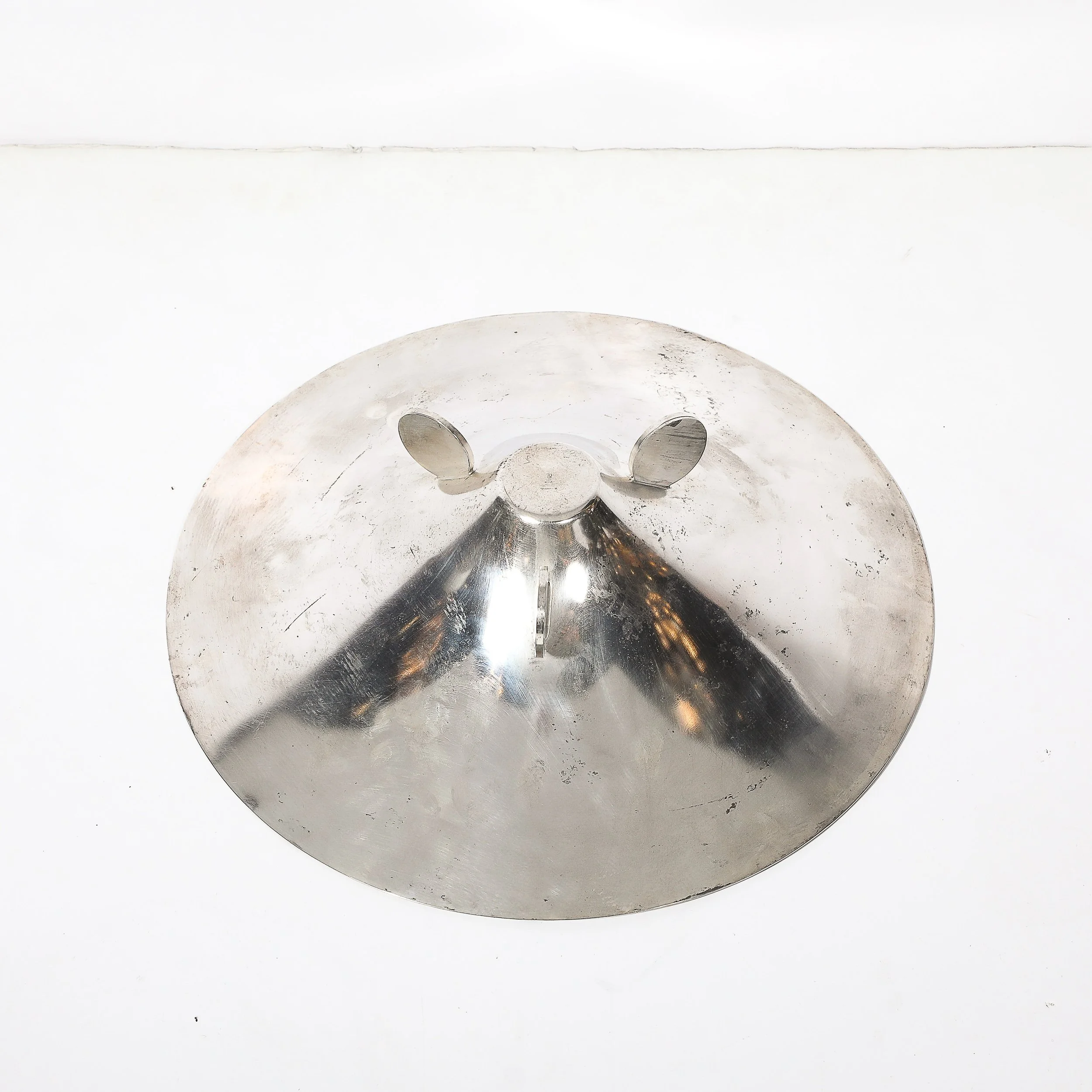 Art Deco WMF Ikora Textural Silver Plated Bowl W: Jet Black Linear Detailing - High Style Deco 9.jpg