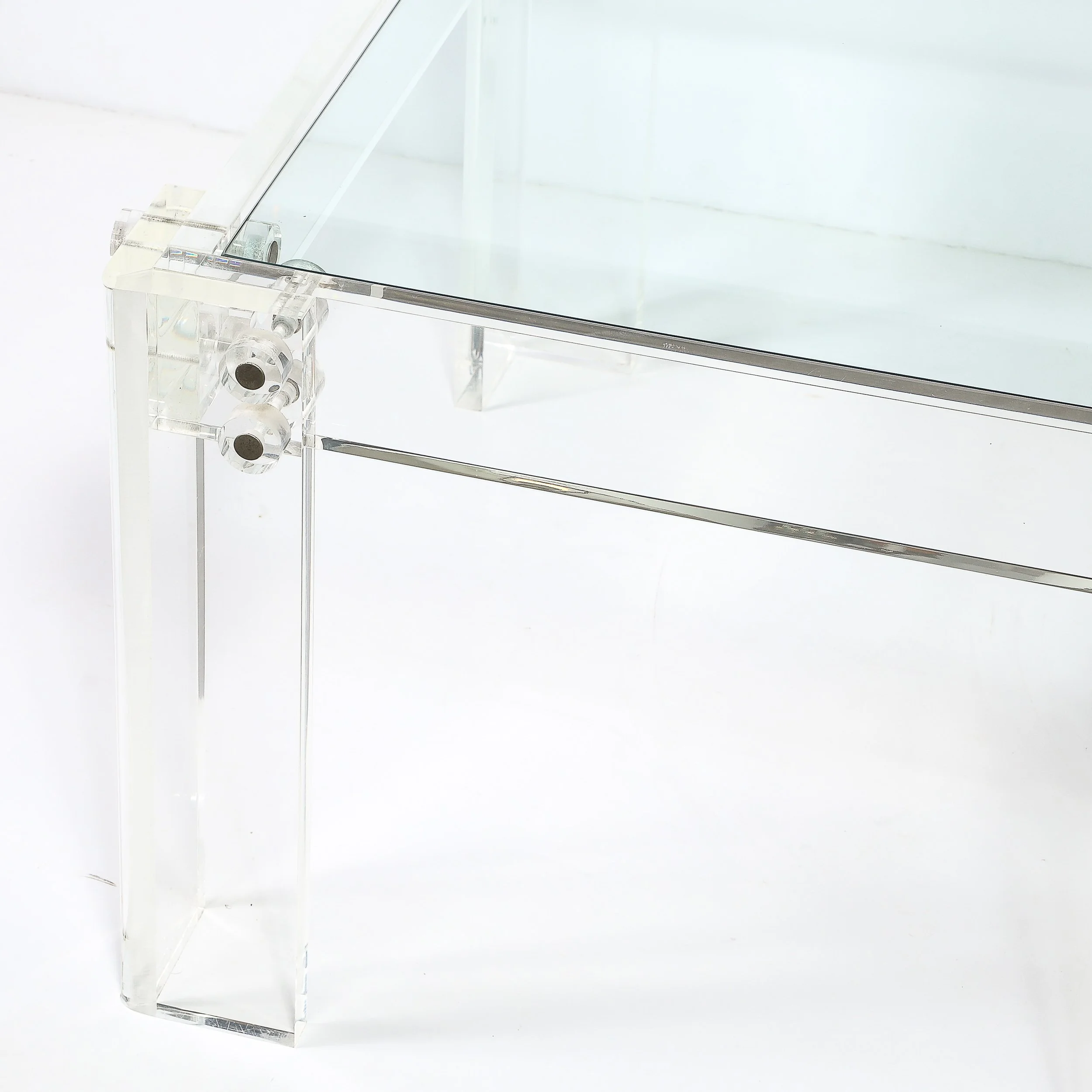 Pair of Mid-Century Modernist Rectilinear Lucite & Glass Side:End Tables  - High Style Deco 12.jpg