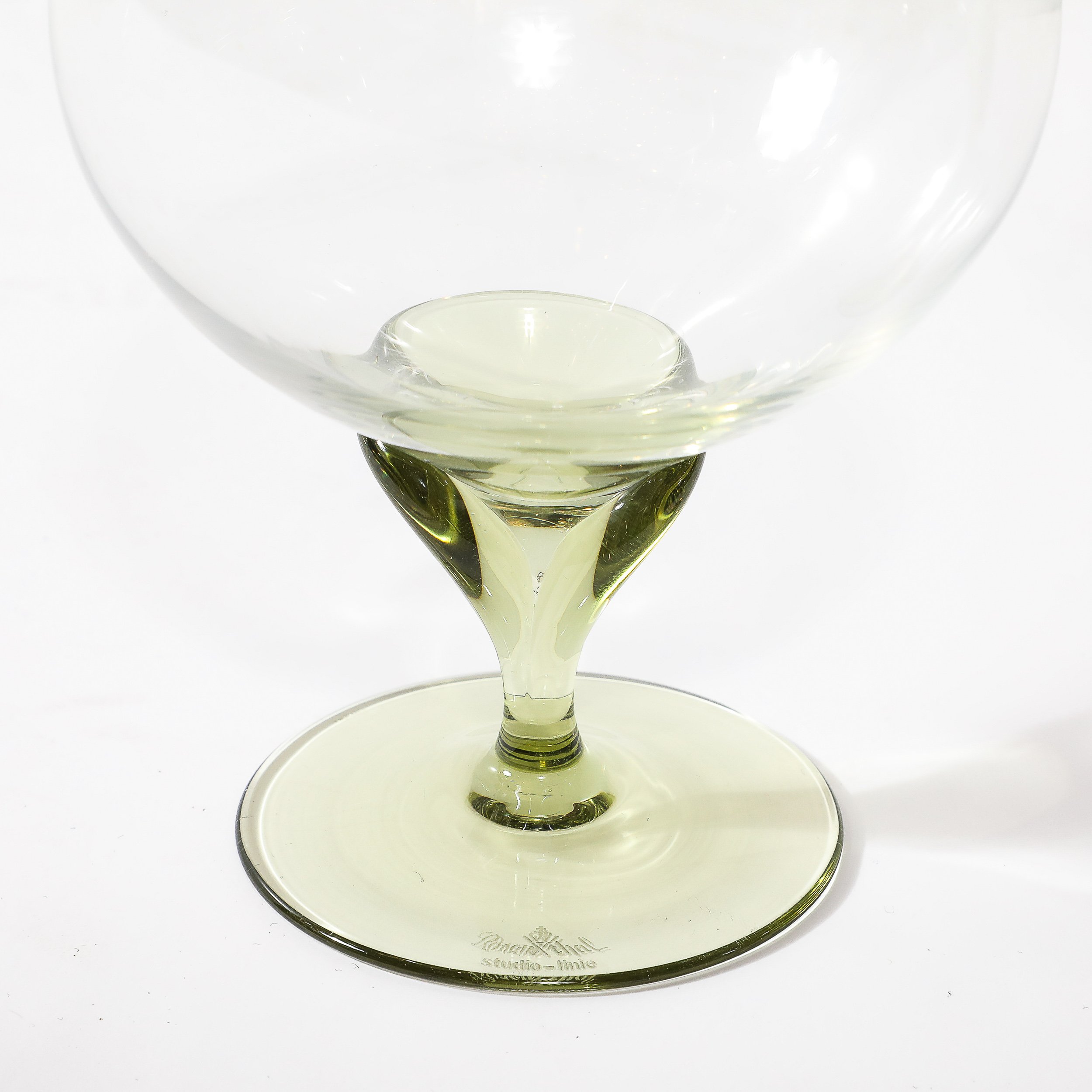 Set of 16 Papyrus Pattern Rosenthal Cordial & Brandy Sniffer Crystal Stemware - High Style Deco 5.jpg