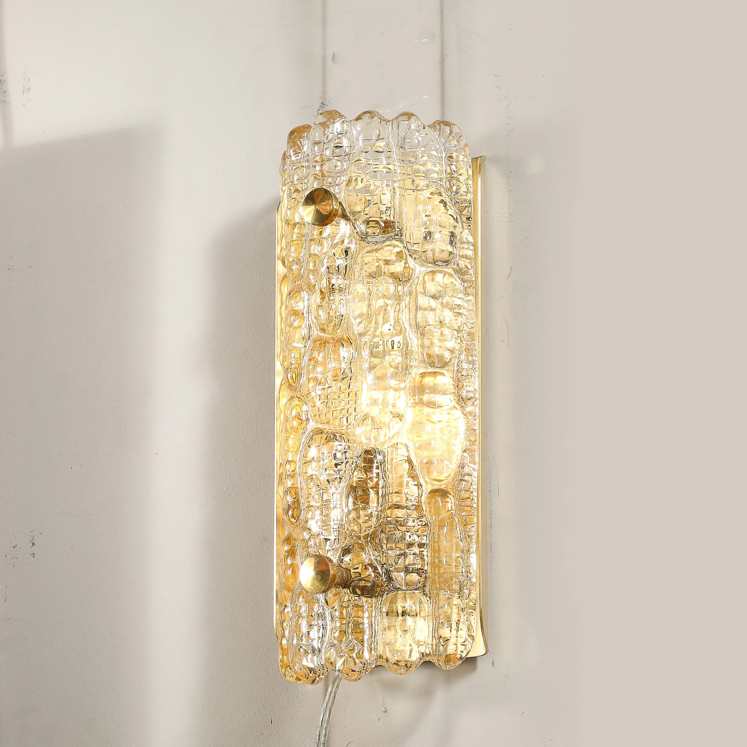 Pair of Mid-Century Mottled Honey Glass Sconces by Carl Fagerlund for Orrefors - High Style Deco 4.jpg