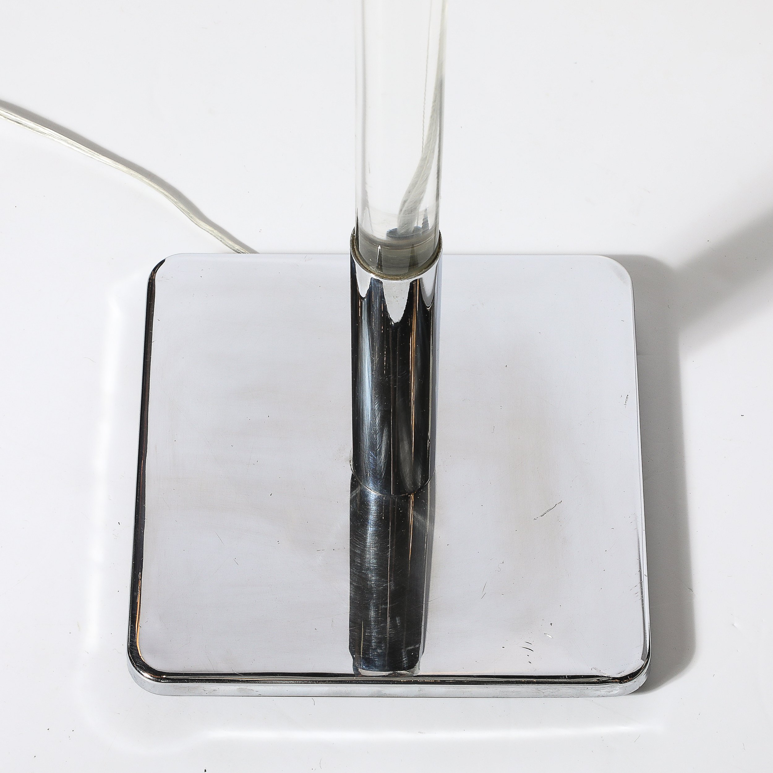 Mid-Century Modernist Floor Lamp in Lucite & Polished Nickel by Hansen - High Style Deco 16.jpg