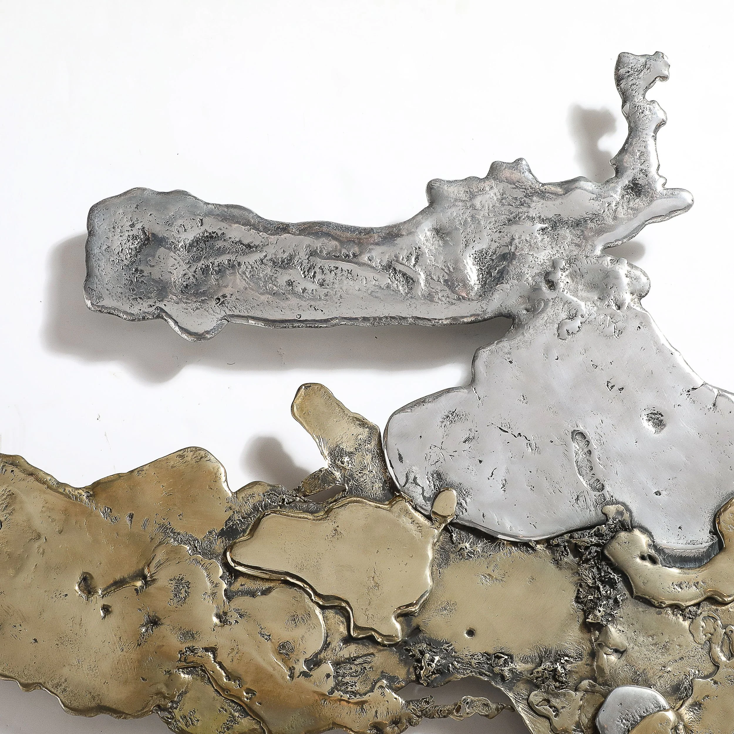 Mid-Century Brass & Aluminum Splash Molten Wall Sculpture Signed Silas Seandel - High Style Deco 7.jpg