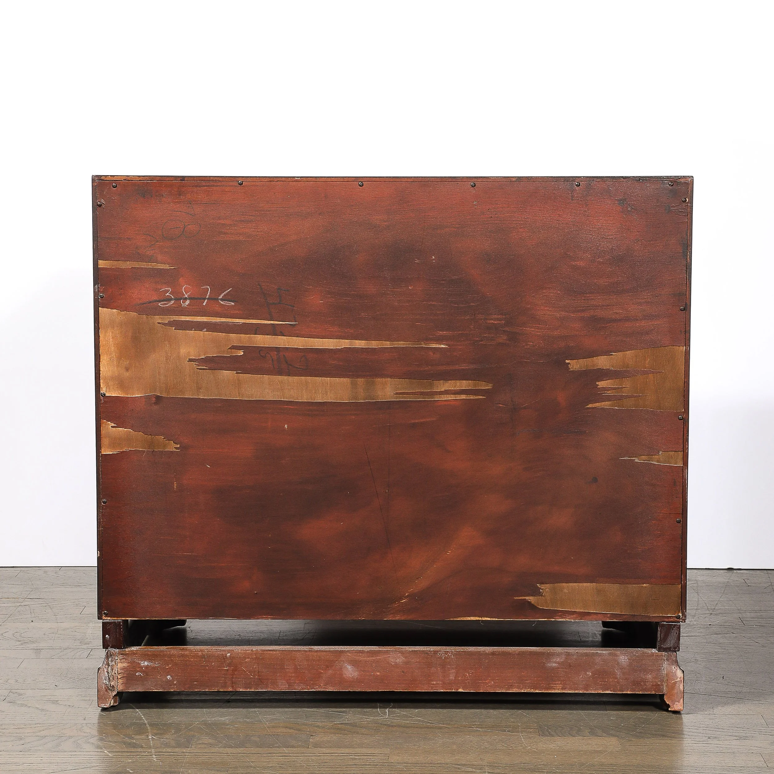 Pair of Art Deco Chests in Walnut with Rectangular Polished Nickel Pulls - High Style Deco 12.jpg