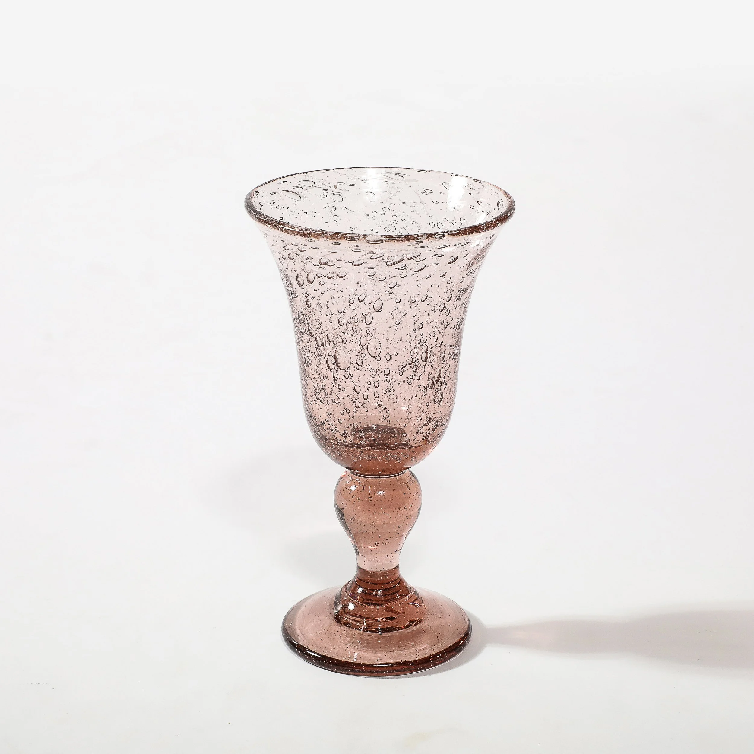 Set of 16 Hand-Blown Smoked Amethyst Stemmed Glasses by La Verrerie de Biot - High Style Deco 3.jpg